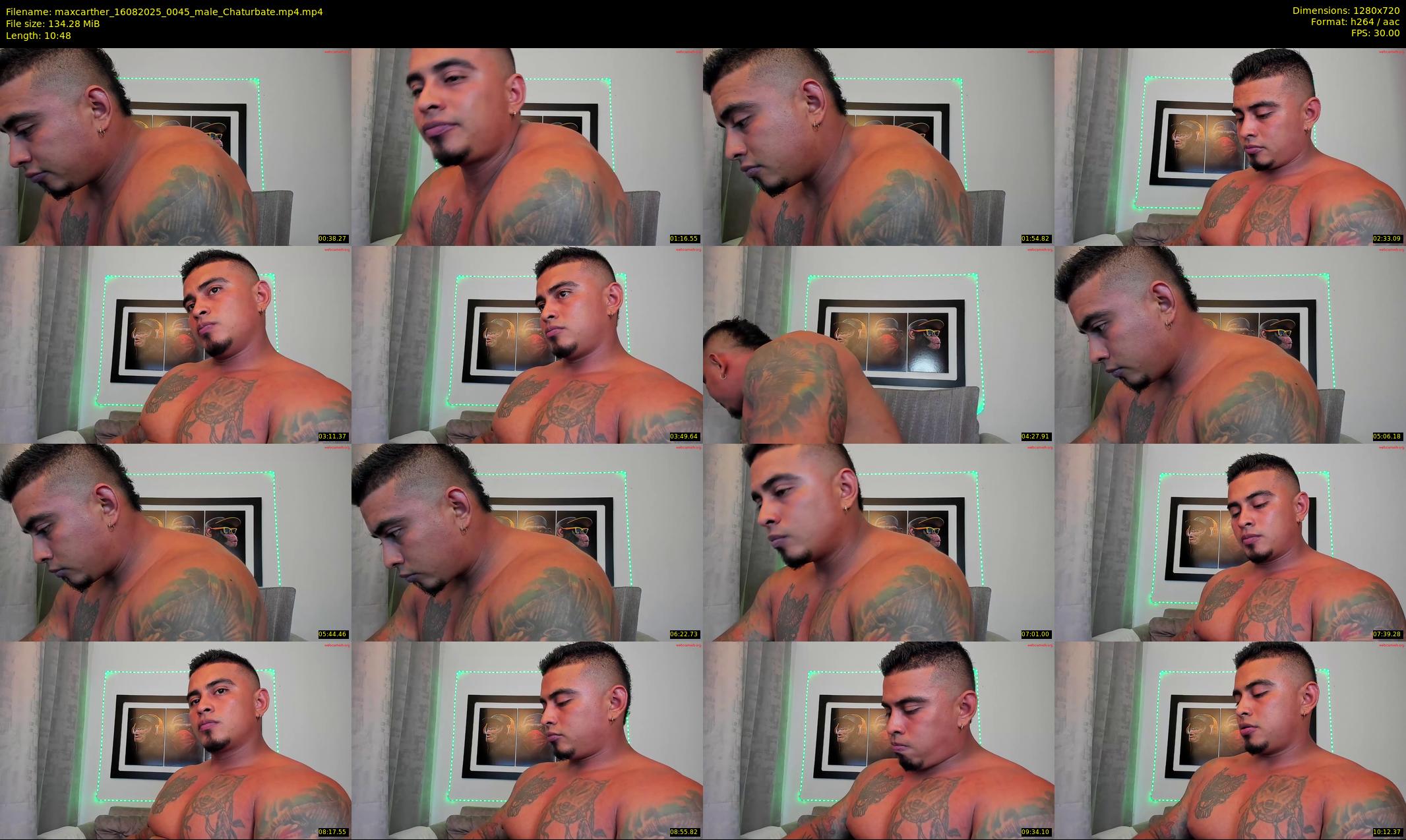 maxcarther — 11 minute Chaturbate male cam show recording, 720p, Aug 16, 2025