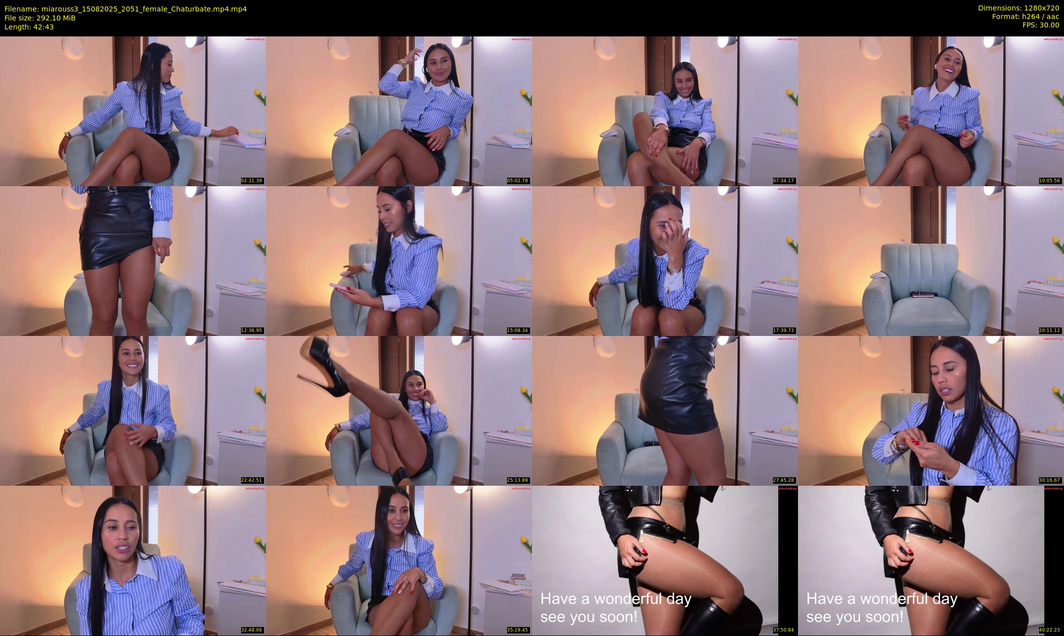 miarouss3 — 43 minute Chaturbate female cam show recording, 720p, Aug 15, 2025