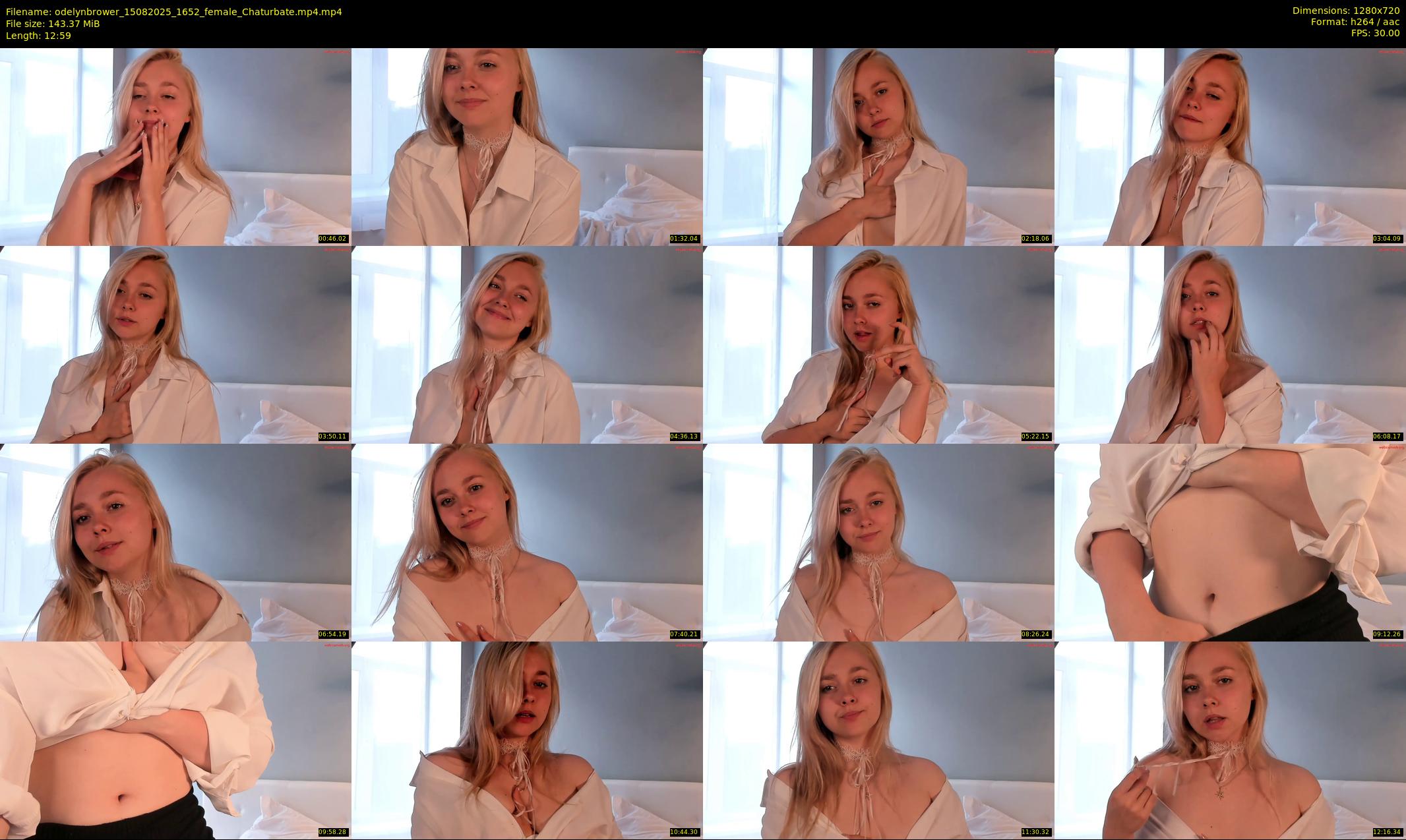 odelynbrower — 13 minute Chaturbate female cam show recording, 720p, Aug 15, 2025