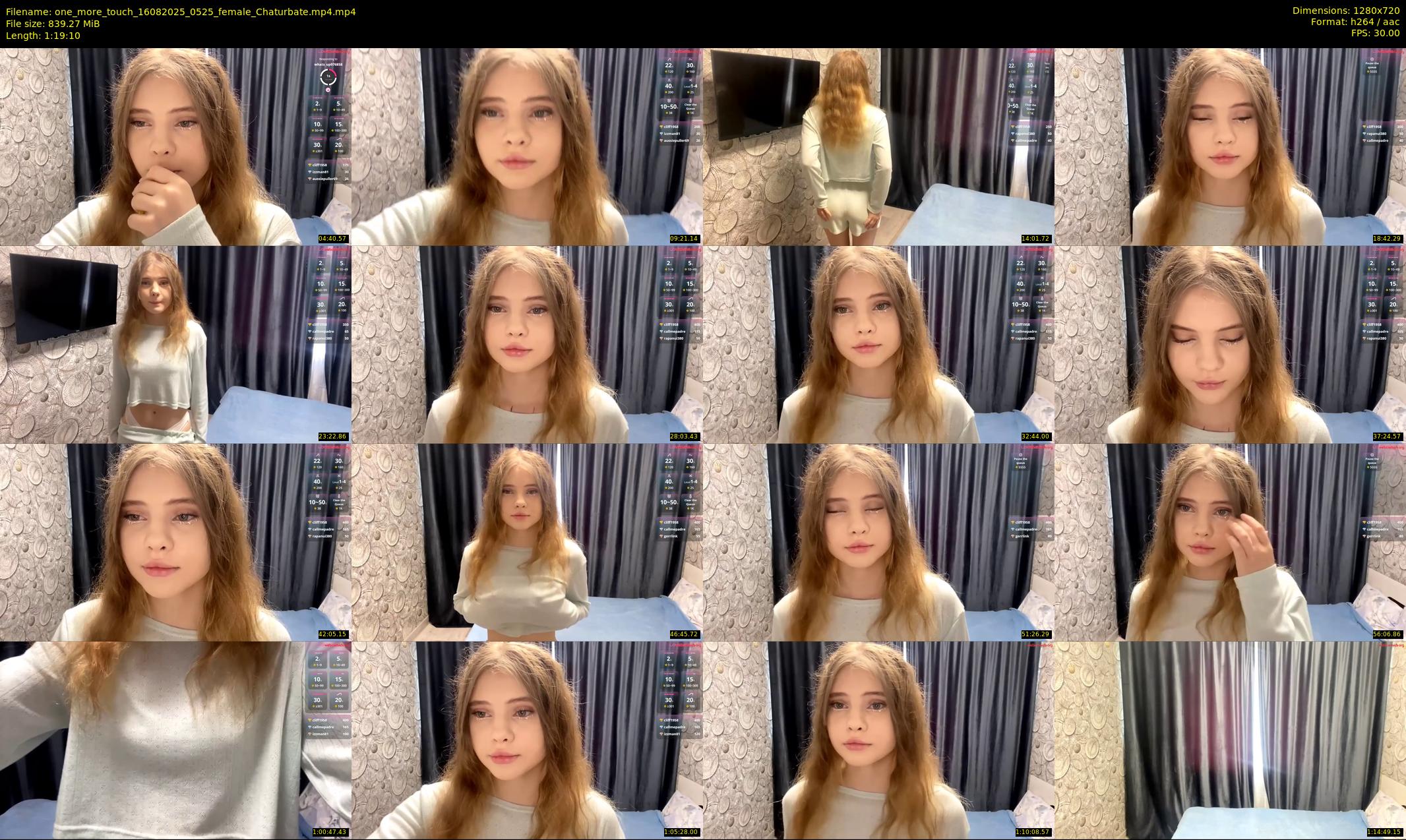 one_more_touch — 80 minute Chaturbate female cam show recording, 720p, Aug 16, 2025