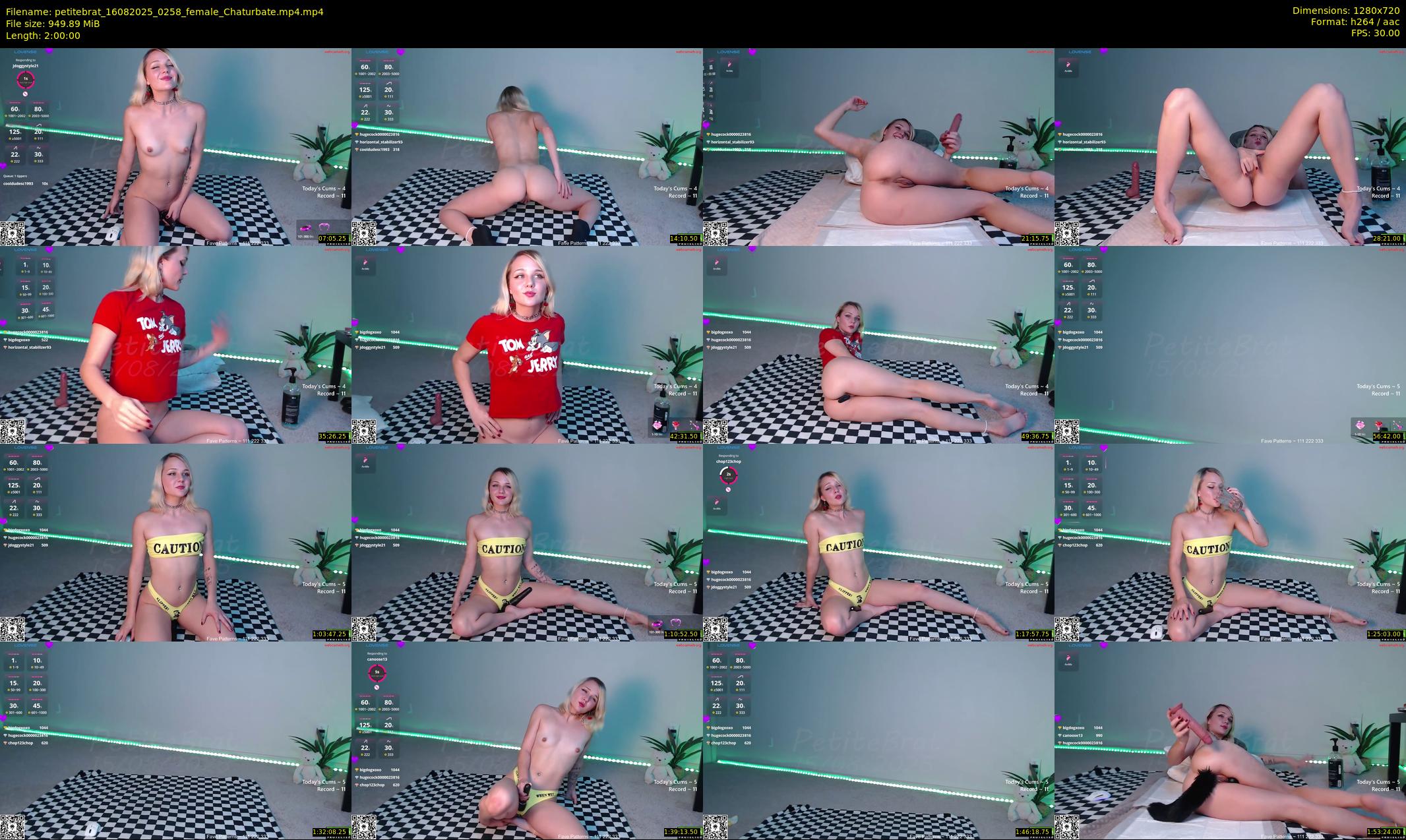 petitebrat — 120 minute Chaturbate female cam show recording, 720p, Aug 16, 2025