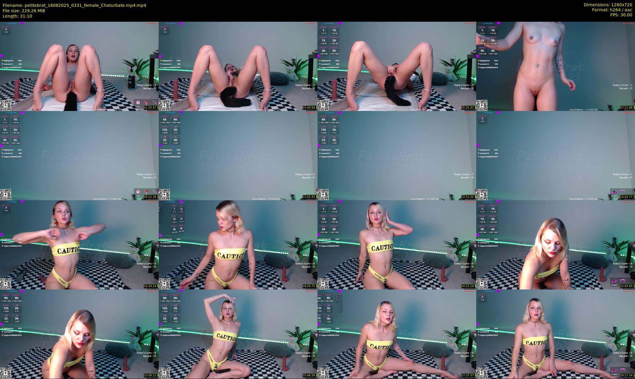 petitebrat — 32 minute Chaturbate female cam show recording, 720p, Aug 16, 2025