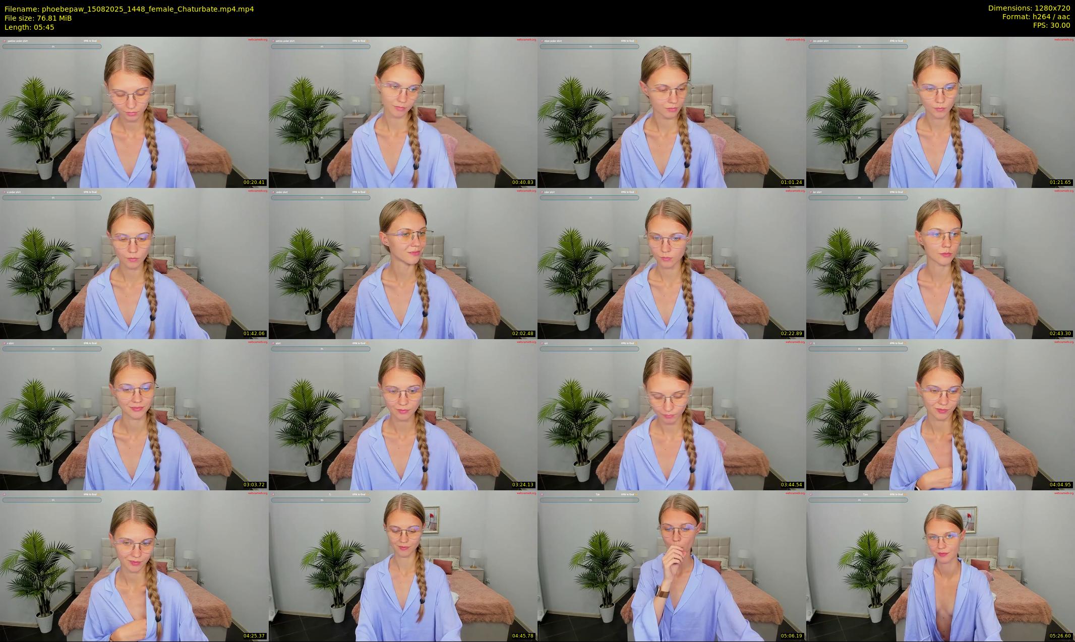 phoebepaw — 6 minute Chaturbate female cam show recording, 720p, Aug 15, 2025