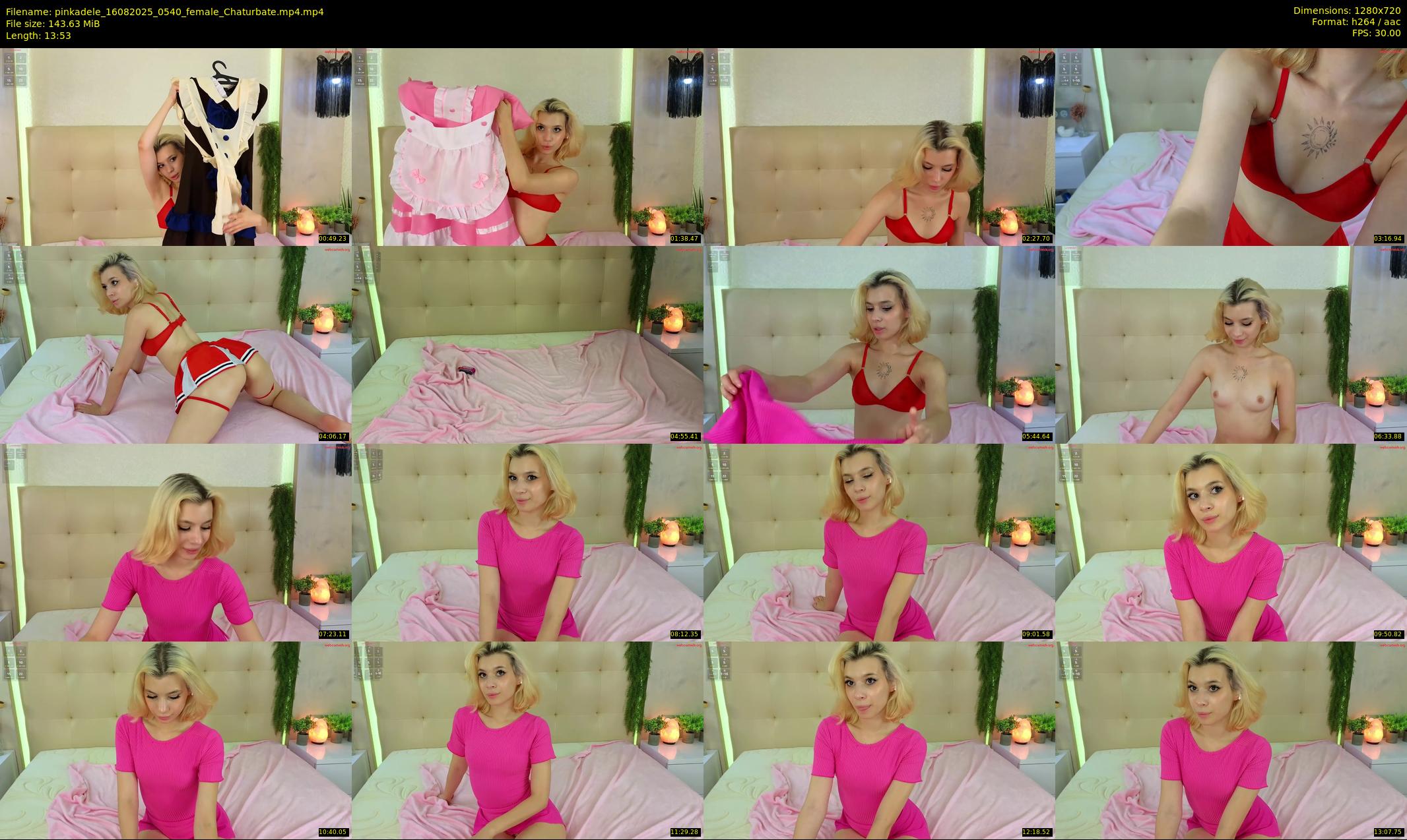 pinkadele — 14 minute Chaturbate female cam show recording, 720p, Aug 16, 2025
