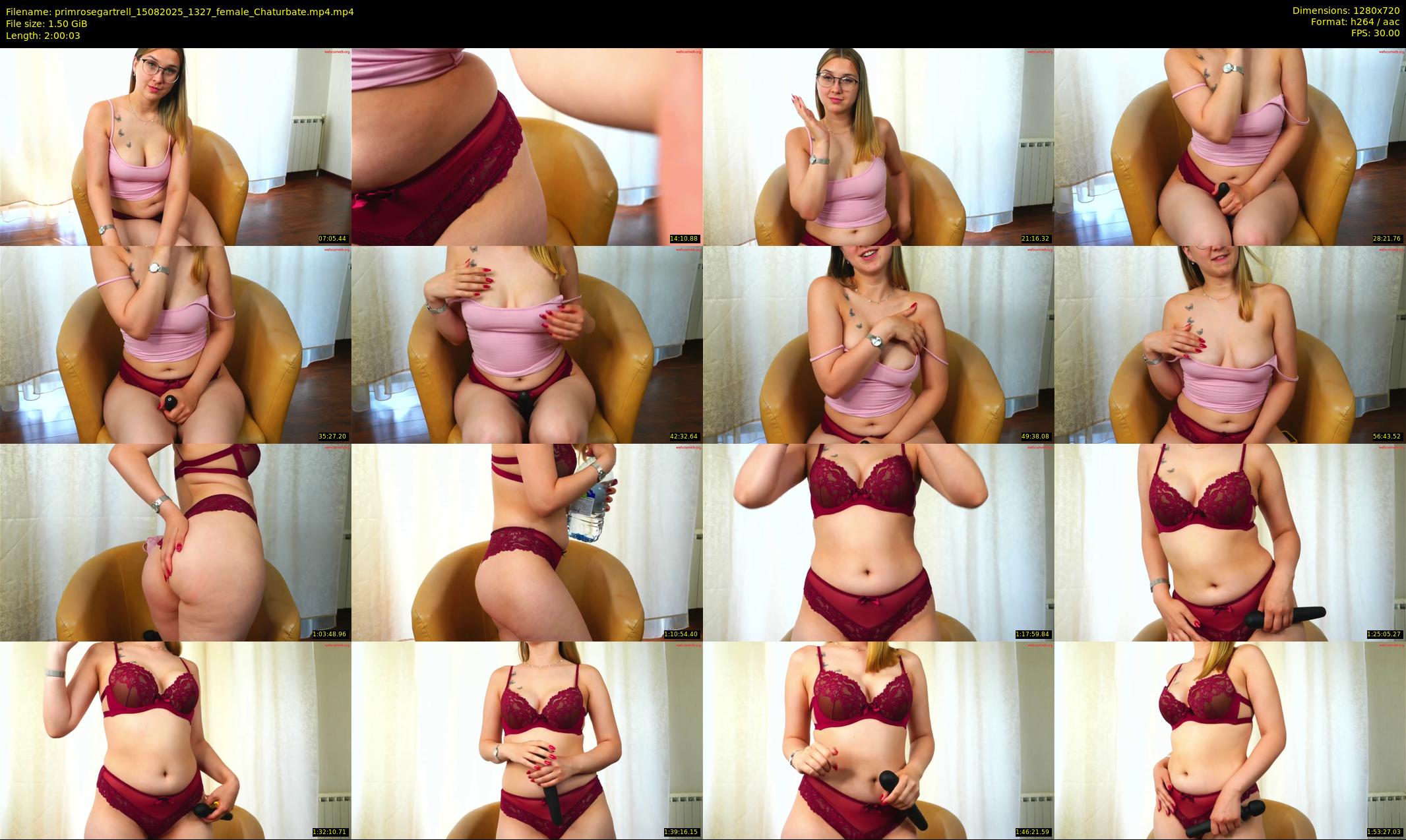 primrosegartrell — 121 minute Chaturbate female cam show recording, 720p, Aug 15, 2025