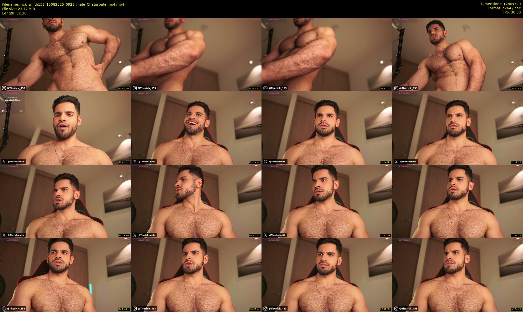 rick_smith153 — 3 minute Chaturbate male cam show recording, 720p, Aug 15, 2025