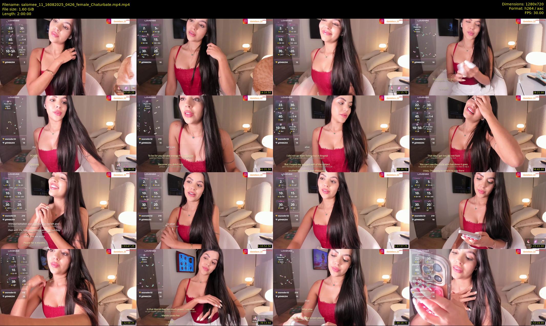 salomee_11 — 120 minute Chaturbate female cam show recording, 720p, Aug 16, 2025