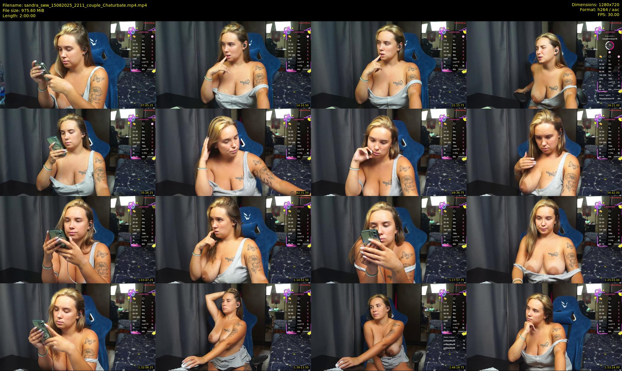 sandra_sww — 120 minute Chaturbate couple cam show recording, 720p, Aug 15, 2025