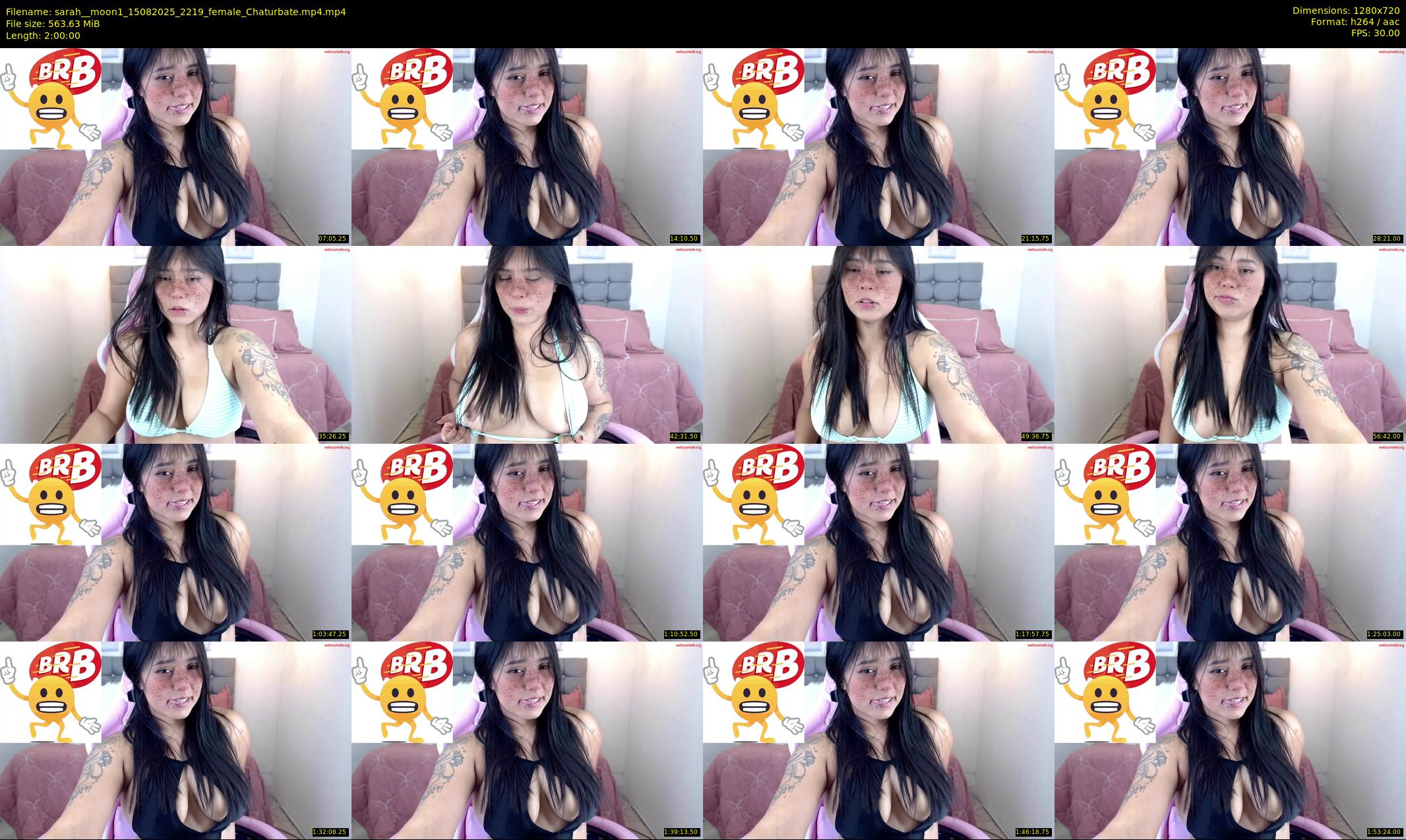 sarah__moon1 — 120 minute Chaturbate female cam show recording, 720p, Aug 15, 2025