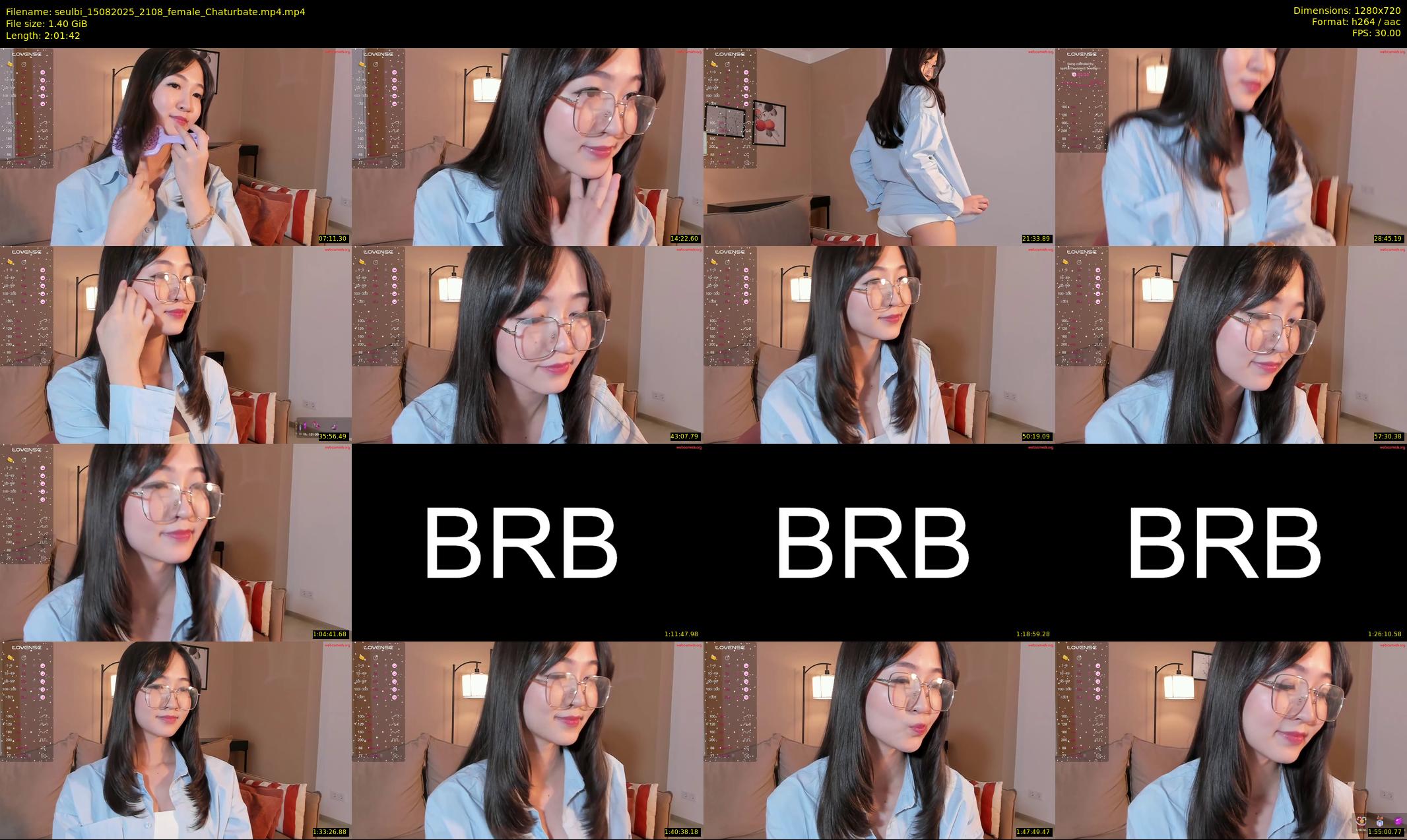 seulbi — 122 minute Chaturbate female cam show recording, 720p, Aug 15, 2025
