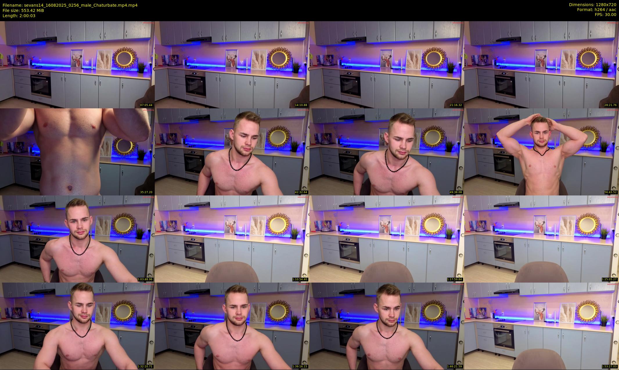 sevans14 — 121 minute Chaturbate male cam show recording, 720p, Aug 16, 2025