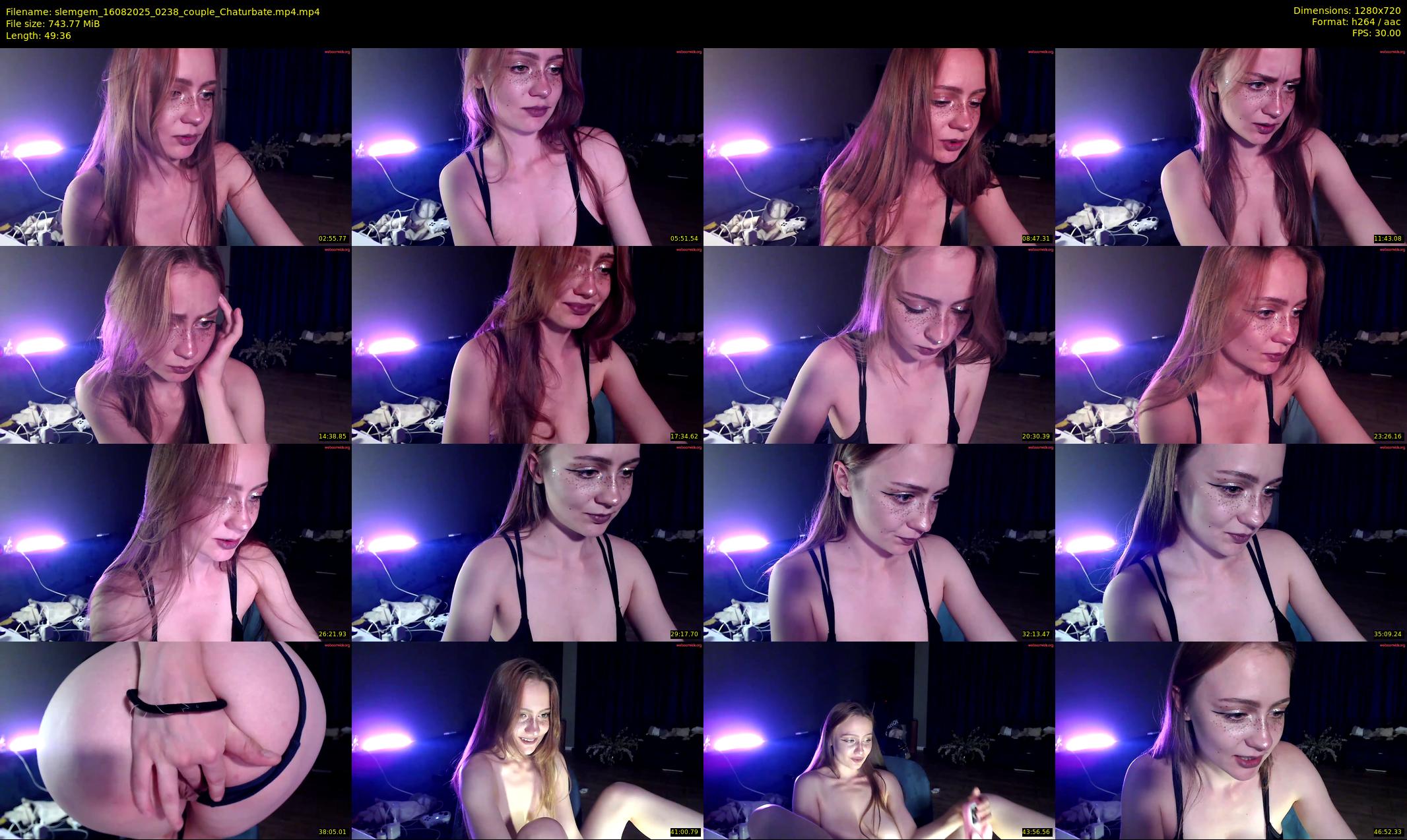 slemgem — 50 minute Chaturbate couple cam show recording, 720p, Aug 16, 2025