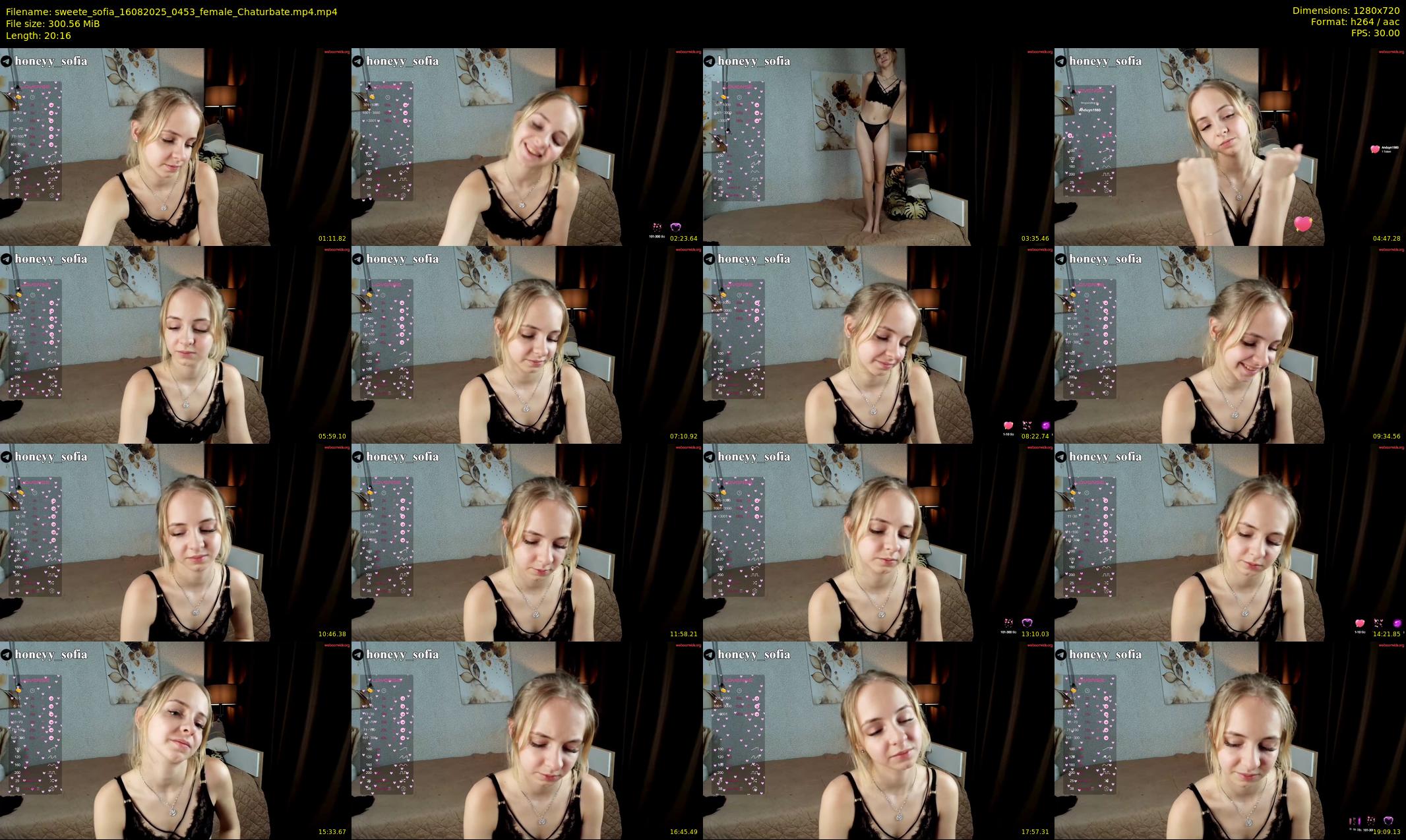 sweete_sofia — 21 minute Chaturbate female cam show recording, 720p, Aug 16, 2025