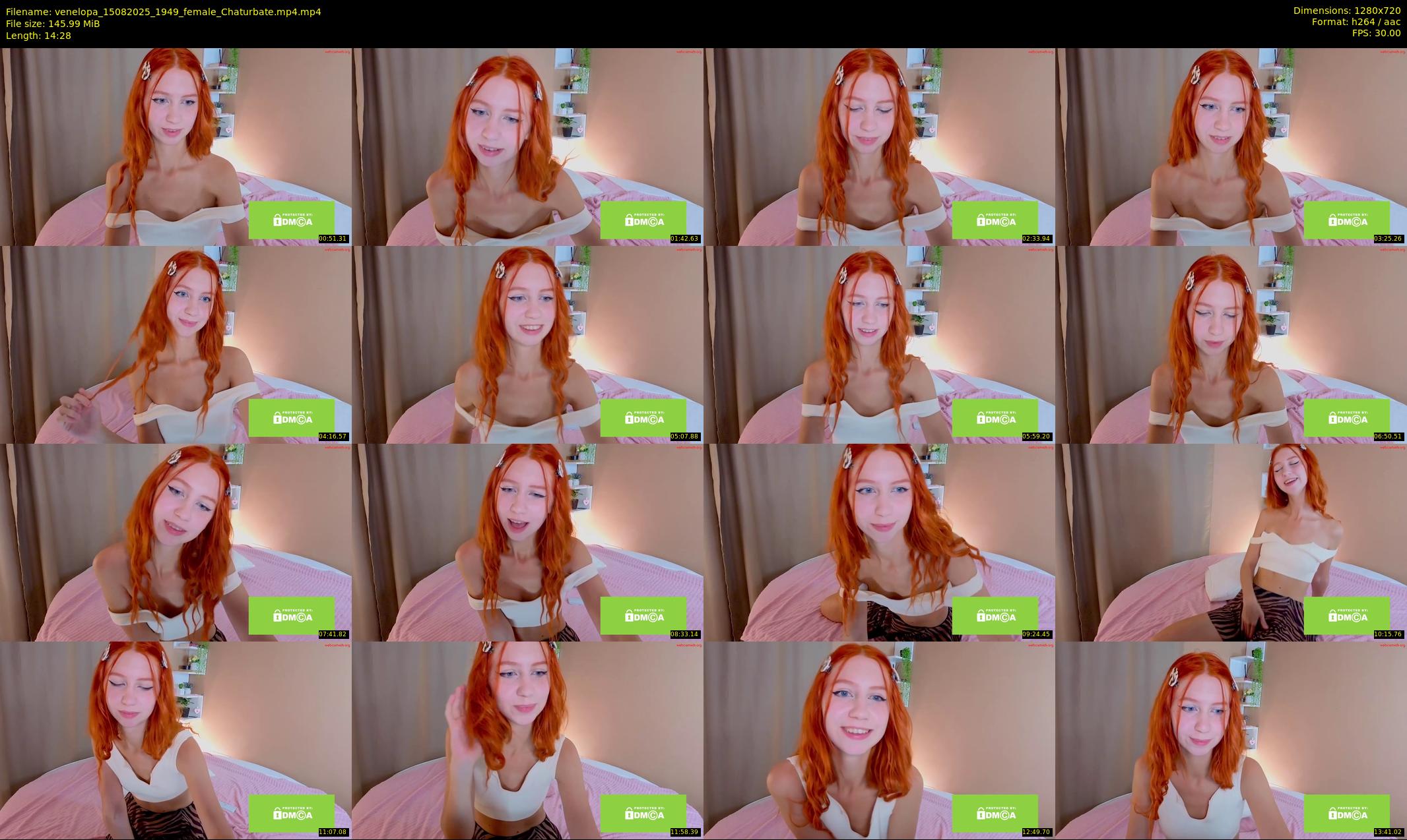 venelopa — 15 minute Chaturbate female cam show recording, 720p, Aug 15, 2025