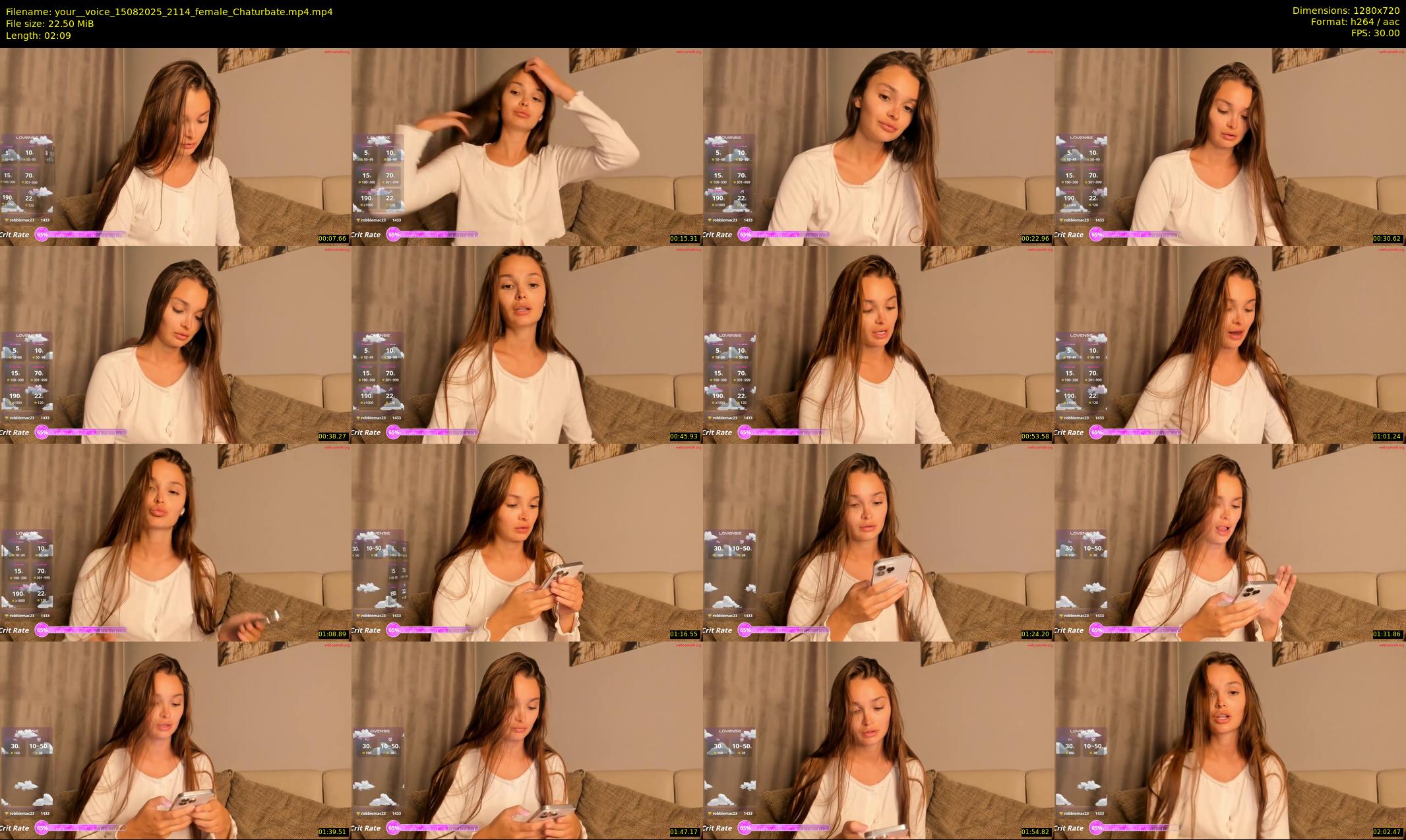 your__voice — 3 minute Chaturbate female cam show recording, 720p, Aug 15, 2025