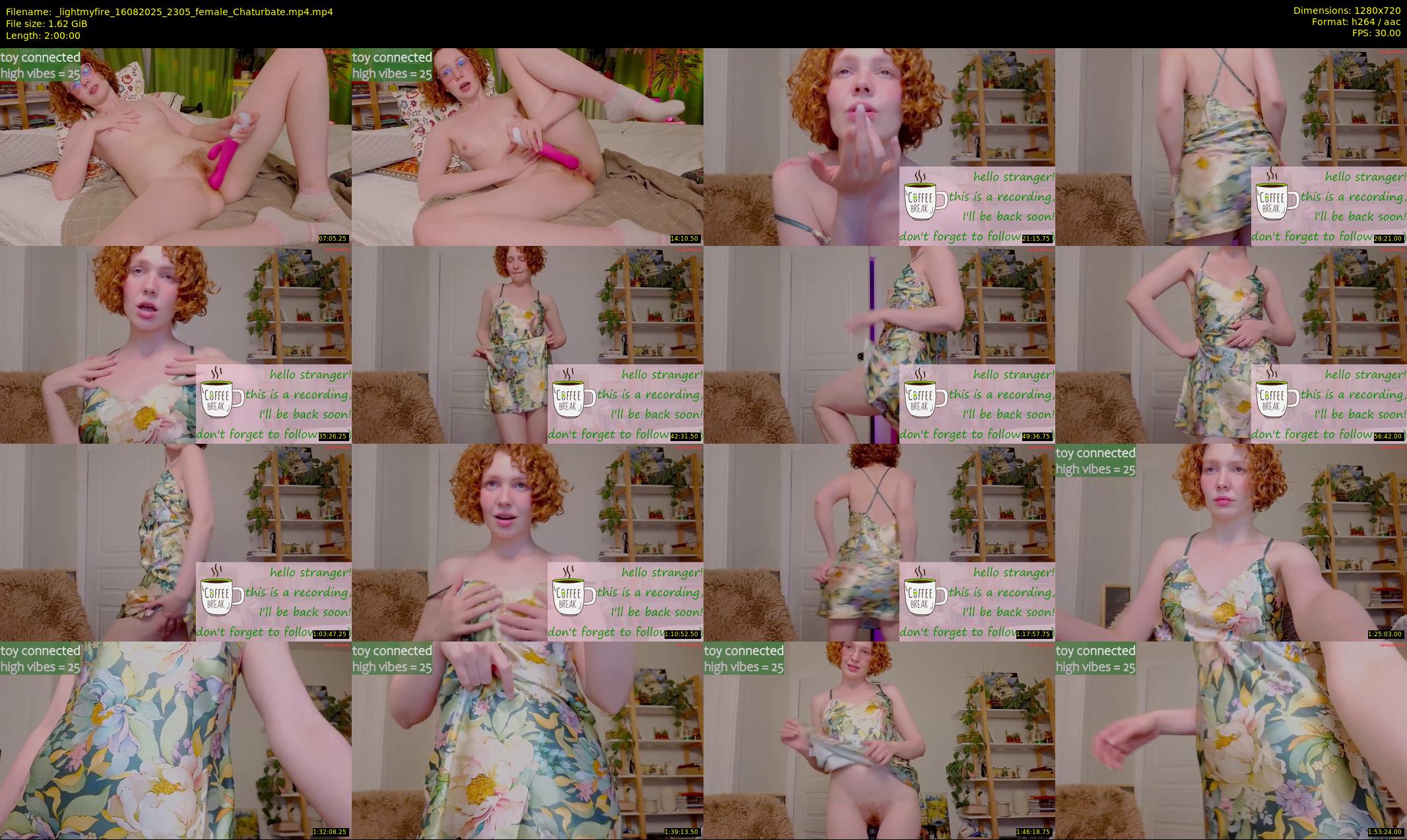 _lightmyfire — 120 minute Chaturbate female cam show recording, 720p, Aug 16, 2025