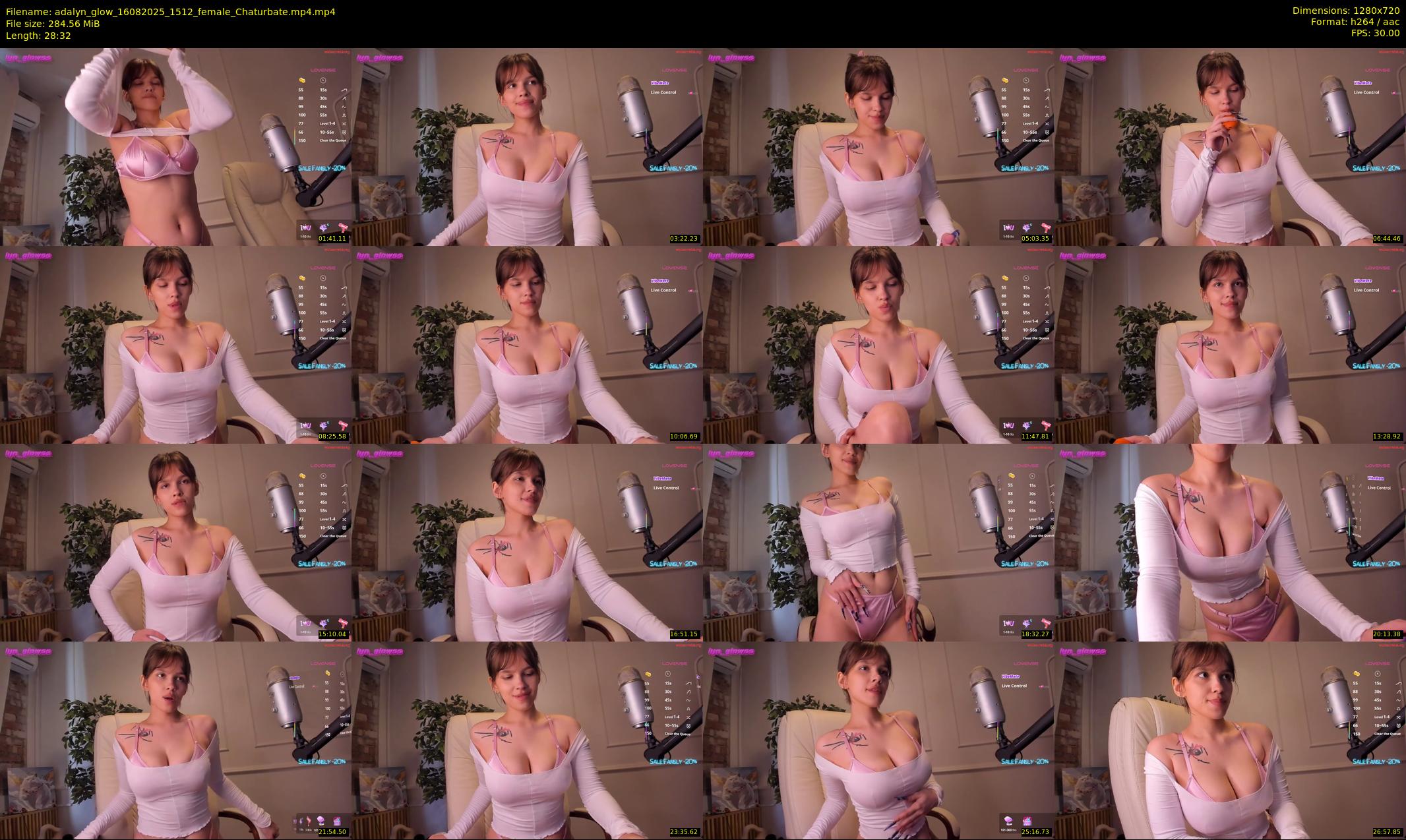adalyn_glow — 29 minute Chaturbate female cam show recording, 720p, Aug 16, 2025