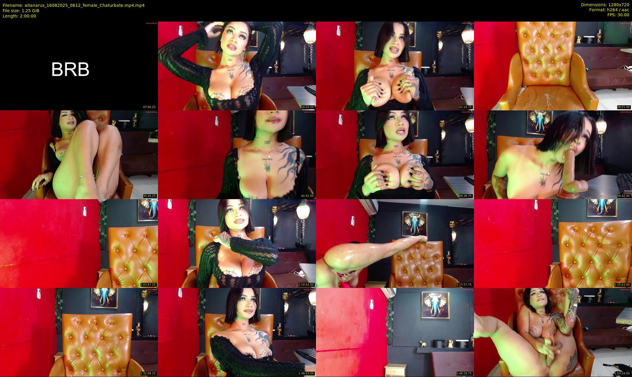aitanarus — 120 minute Chaturbate female cam show recording, 720p, Aug 16, 2025