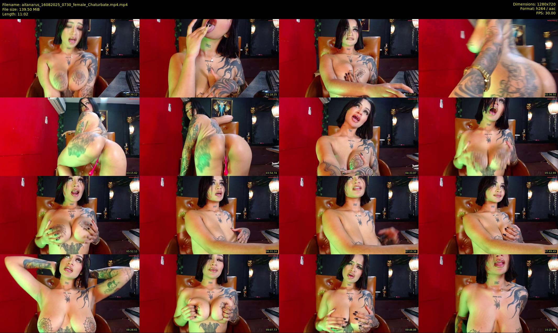 aitanarus — 12 minute Chaturbate female cam show recording, 720p, Aug 16, 2025
