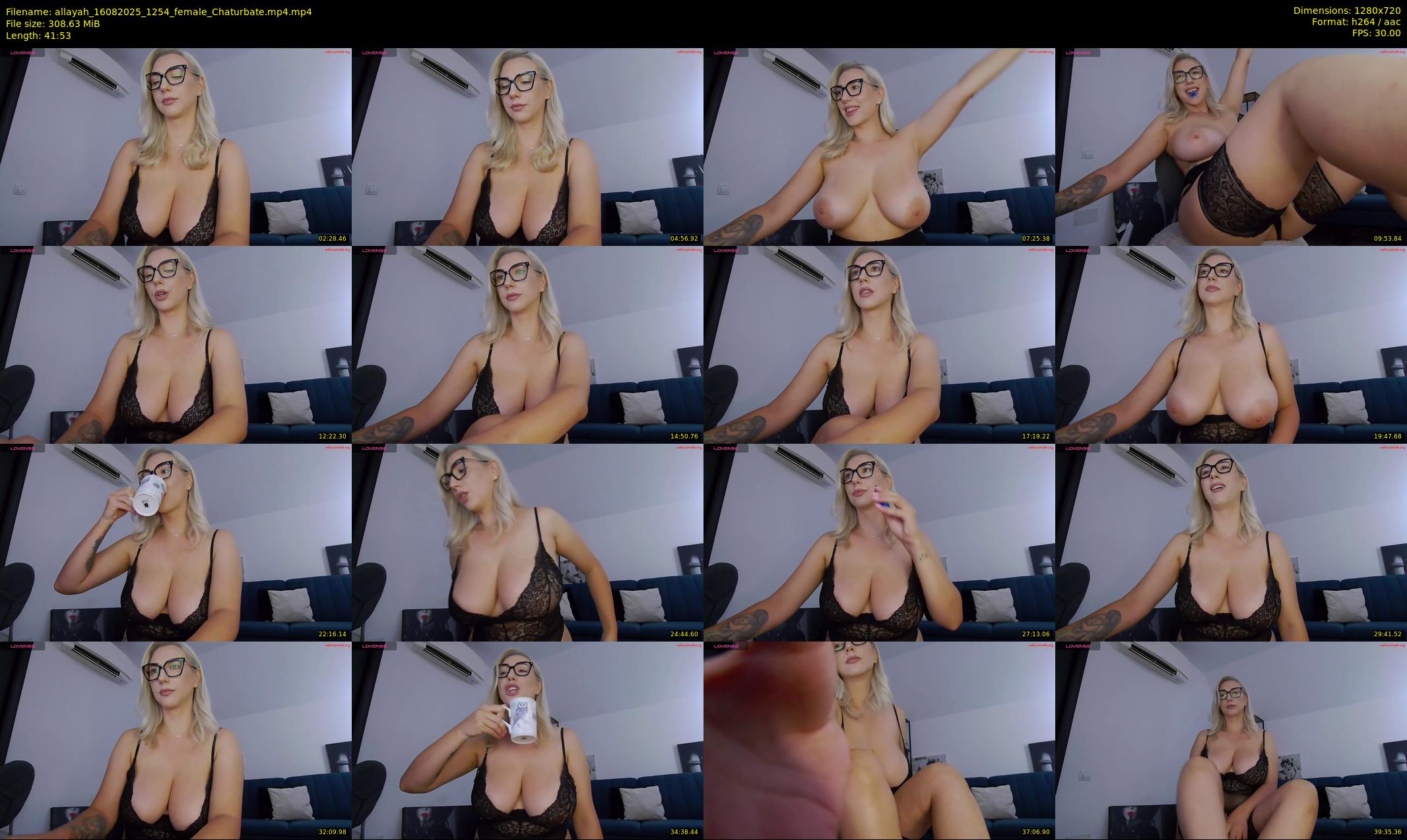 allayah — 42 minute Chaturbate female cam show recording, 720p, Aug 16, 2025