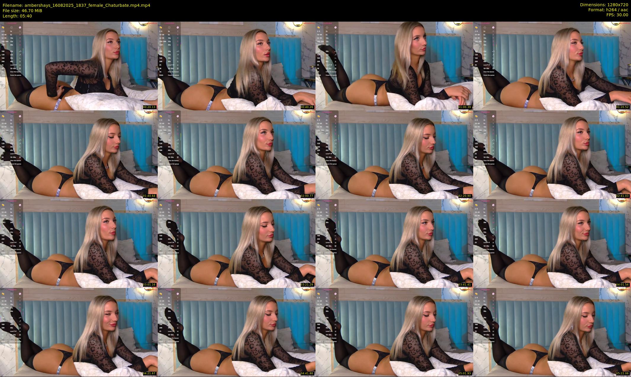 ambershays — 6 minute Chaturbate female cam show recording, 720p, Aug 16, 2025