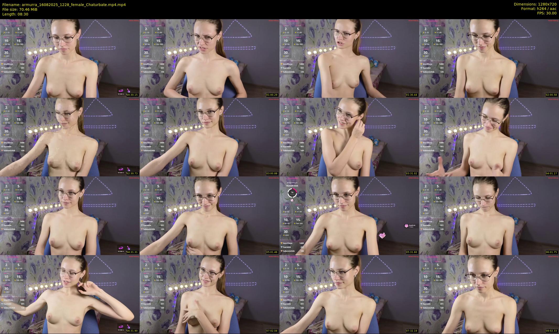 armurra — 9 minute Chaturbate female cam show recording, 720p, Aug 16, 2025
