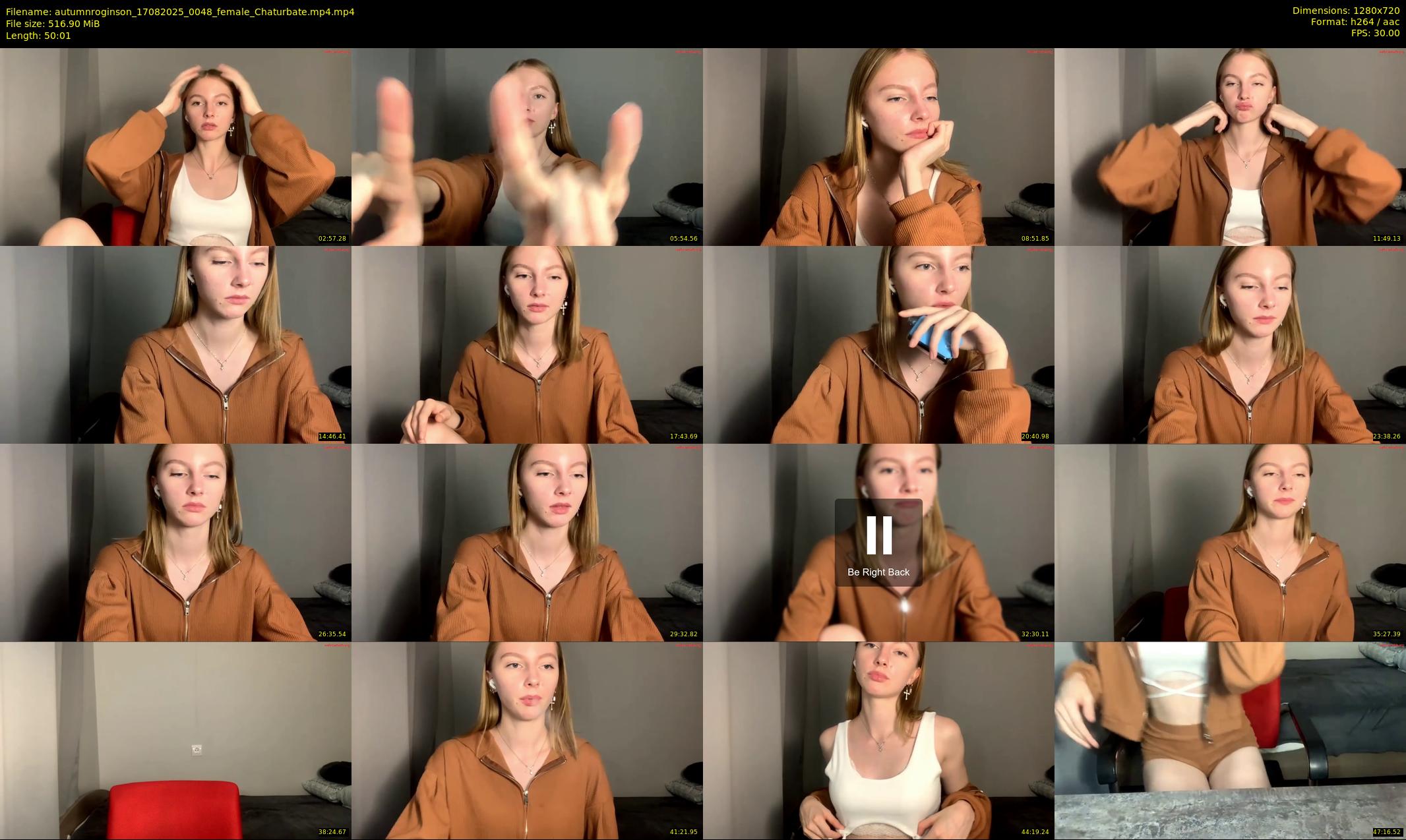 autumnroginson — 51 minute Chaturbate female cam show recording, 720p, Aug 17, 2025