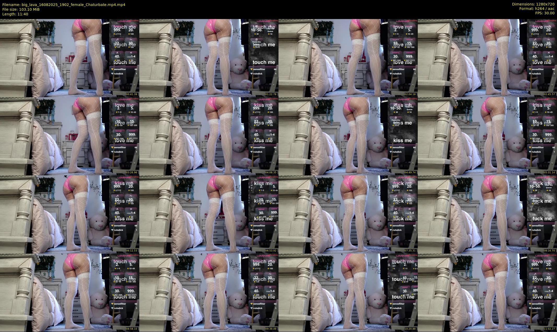big_lava — 12 minute Chaturbate female cam show recording, 720p, Aug 16, 2025