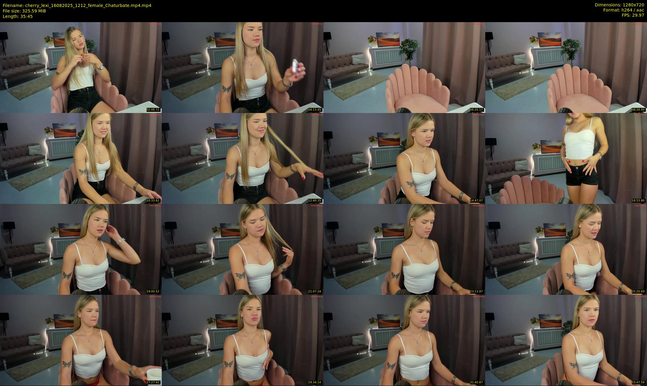 cherry_lexi — 36 minute Chaturbate female cam show recording, 720p, Aug 16, 2025