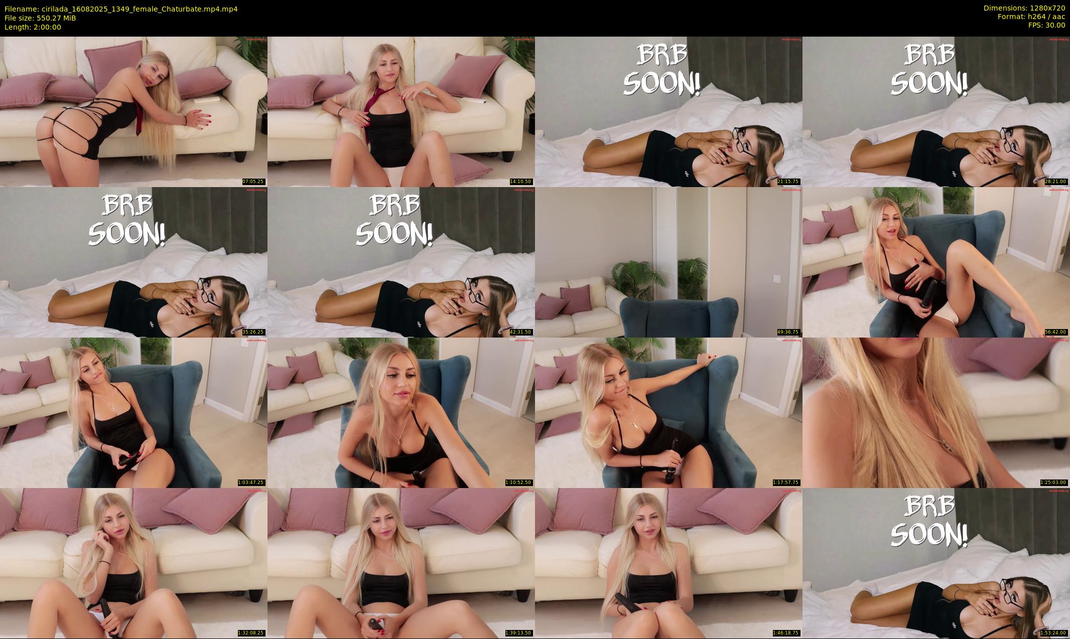 cirilada — 120 minute Chaturbate female cam show recording, 720p, Aug 16, 2025