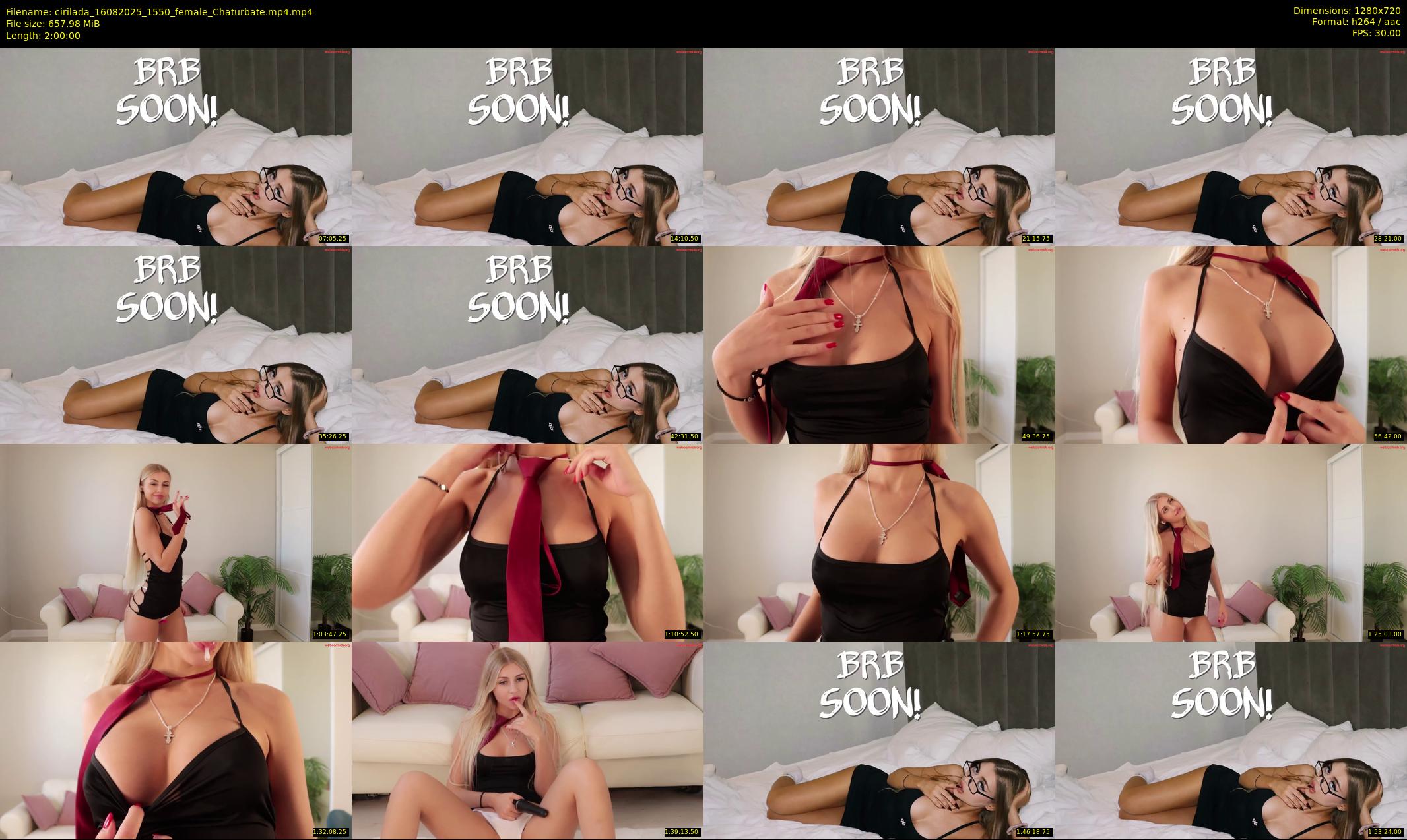 cirilada — 120 minute Chaturbate female cam show recording, 720p, Aug 16, 2025