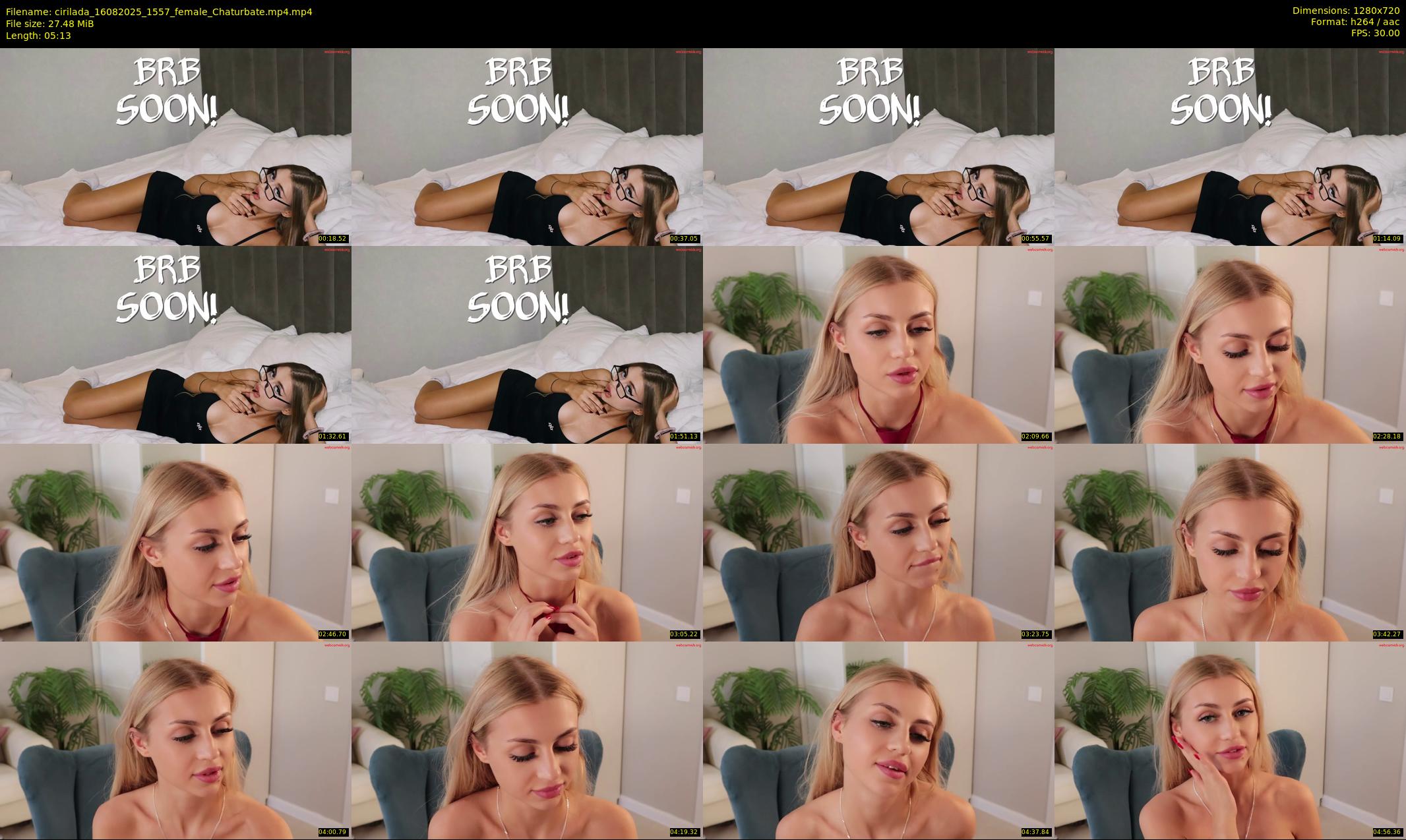 cirilada — 6 minute Chaturbate female cam show recording, 720p, Aug 16, 2025