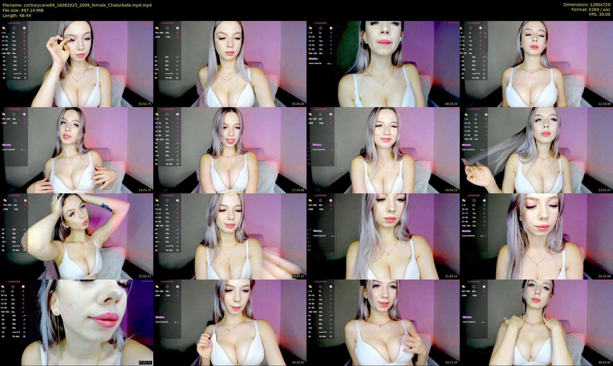 cortneycane69 — 49 minute Chaturbate female cam show recording, 720p, Aug 16, 2025