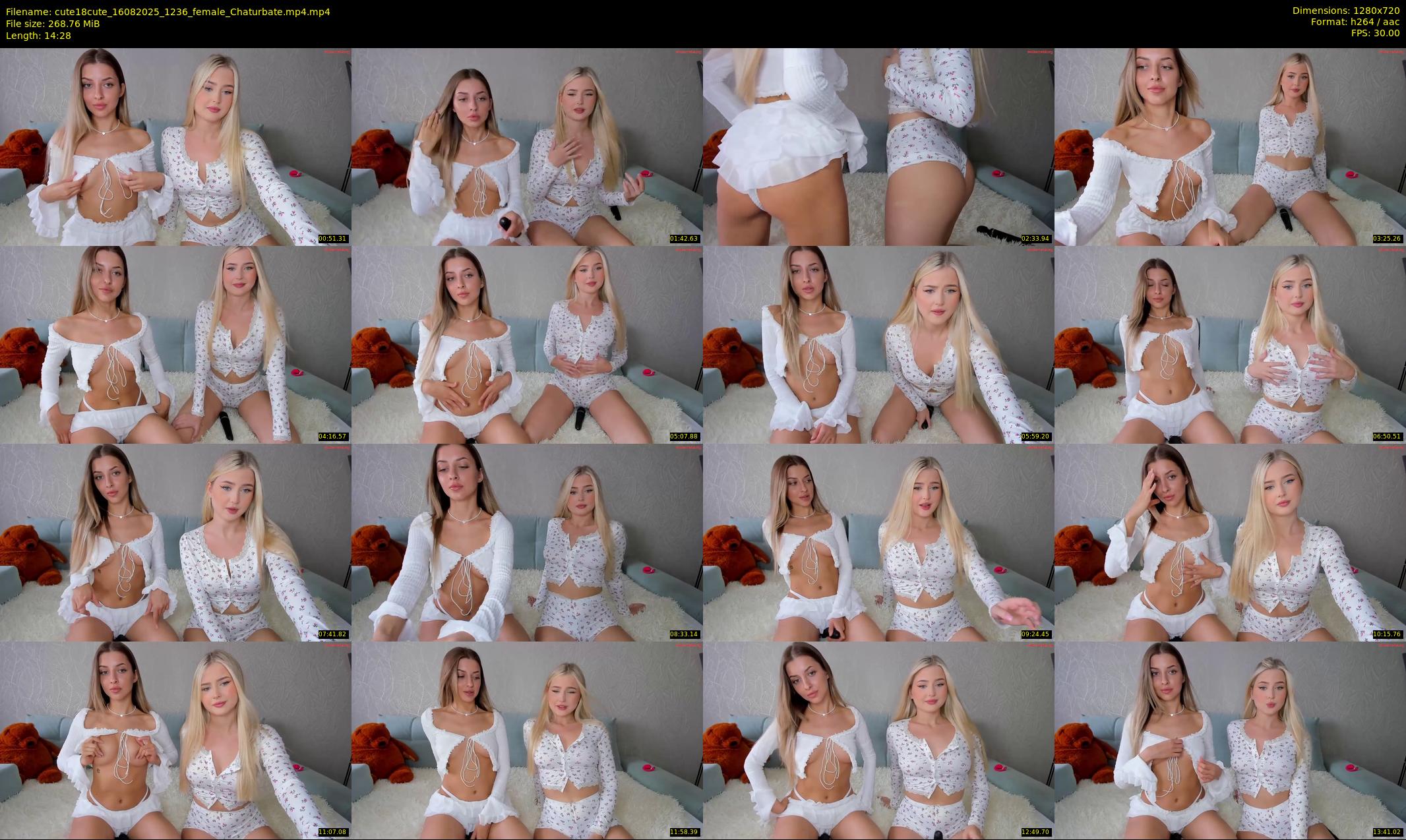 cute18cute — 15 minute Chaturbate female cam show recording, 720p, Aug 16, 2025