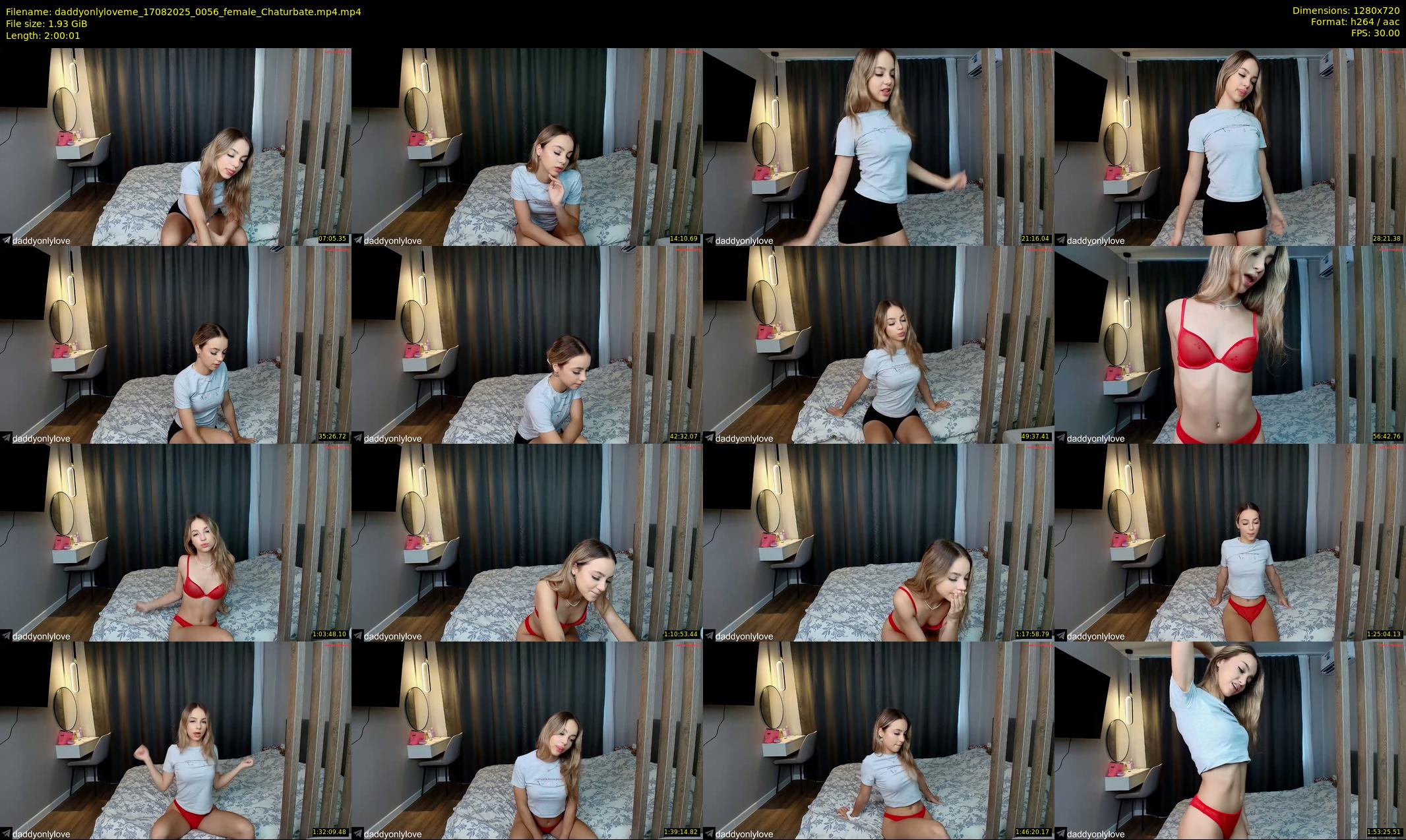 daddyonlyloveme — 121 minute Chaturbate female cam show recording, 720p, Aug 17, 2025