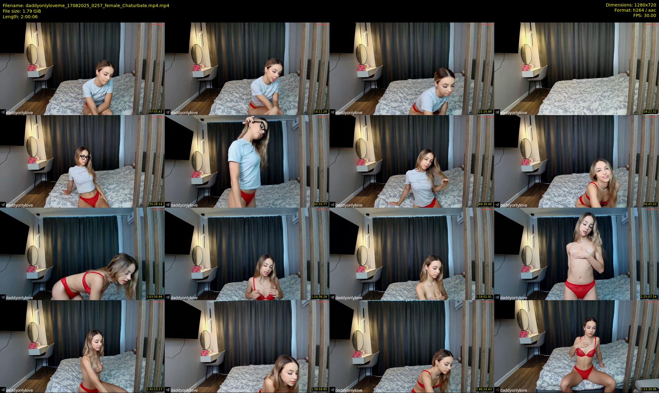 daddyonlyloveme — 121 minute Chaturbate female cam show recording, 720p, Aug 17, 2025