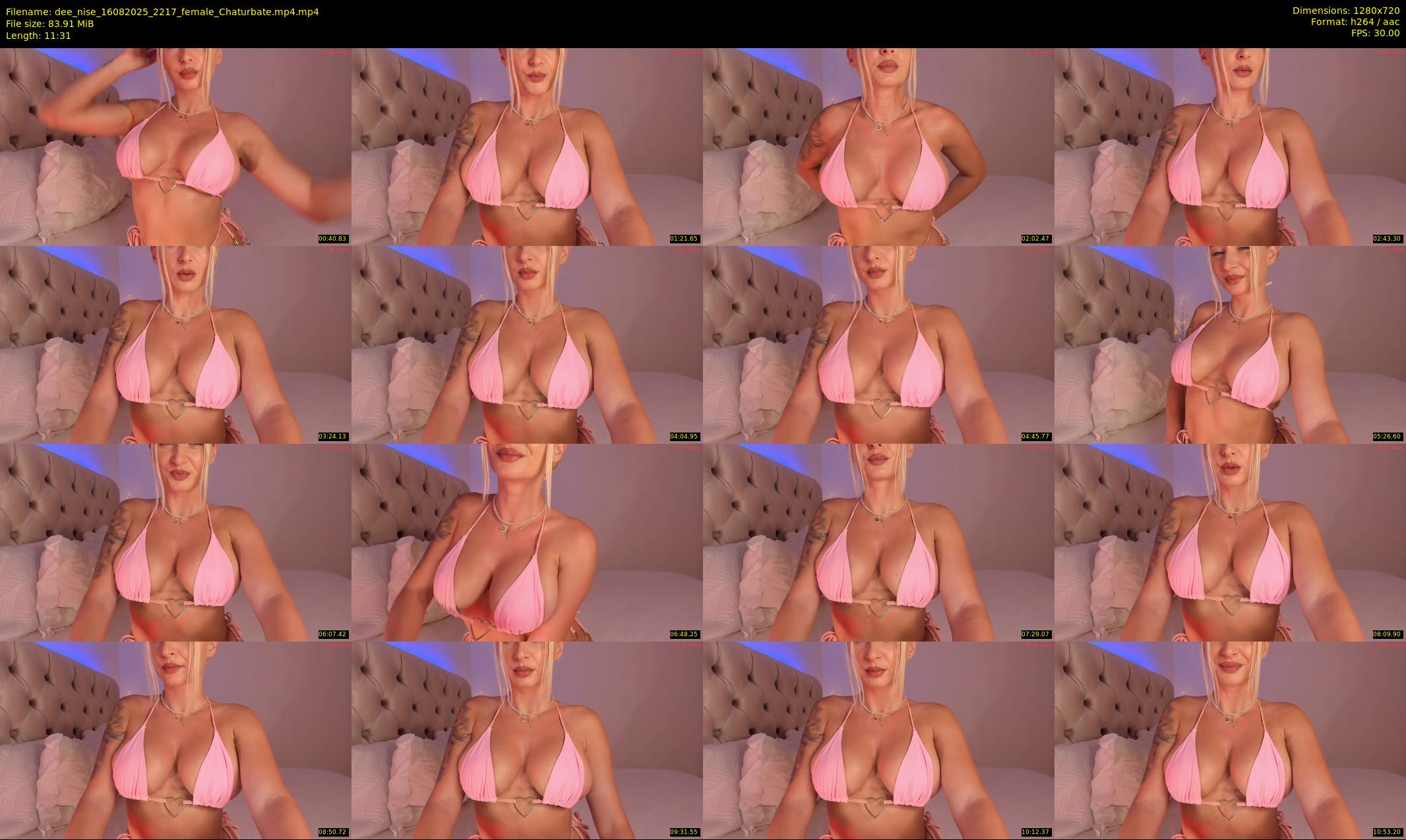 dee_nise — 12 minute Chaturbate female cam show recording, 720p, Aug 16, 2025