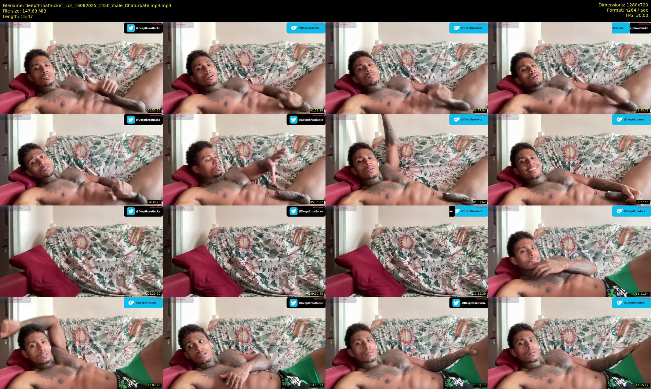 deepthroatfucker_ccs — 16 minute Chaturbate male cam show recording, 720p, Aug 16, 2025