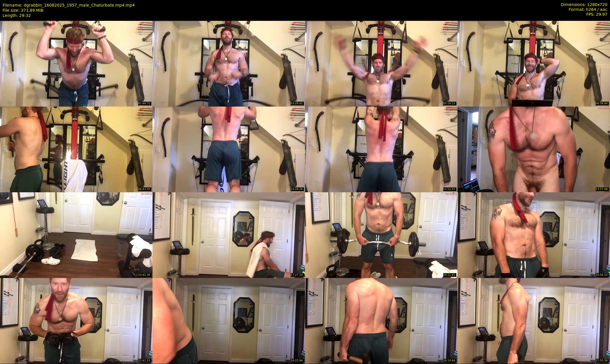 dgrabbin — 30 minute Chaturbate male cam show recording, 720p, Aug 16, 2025