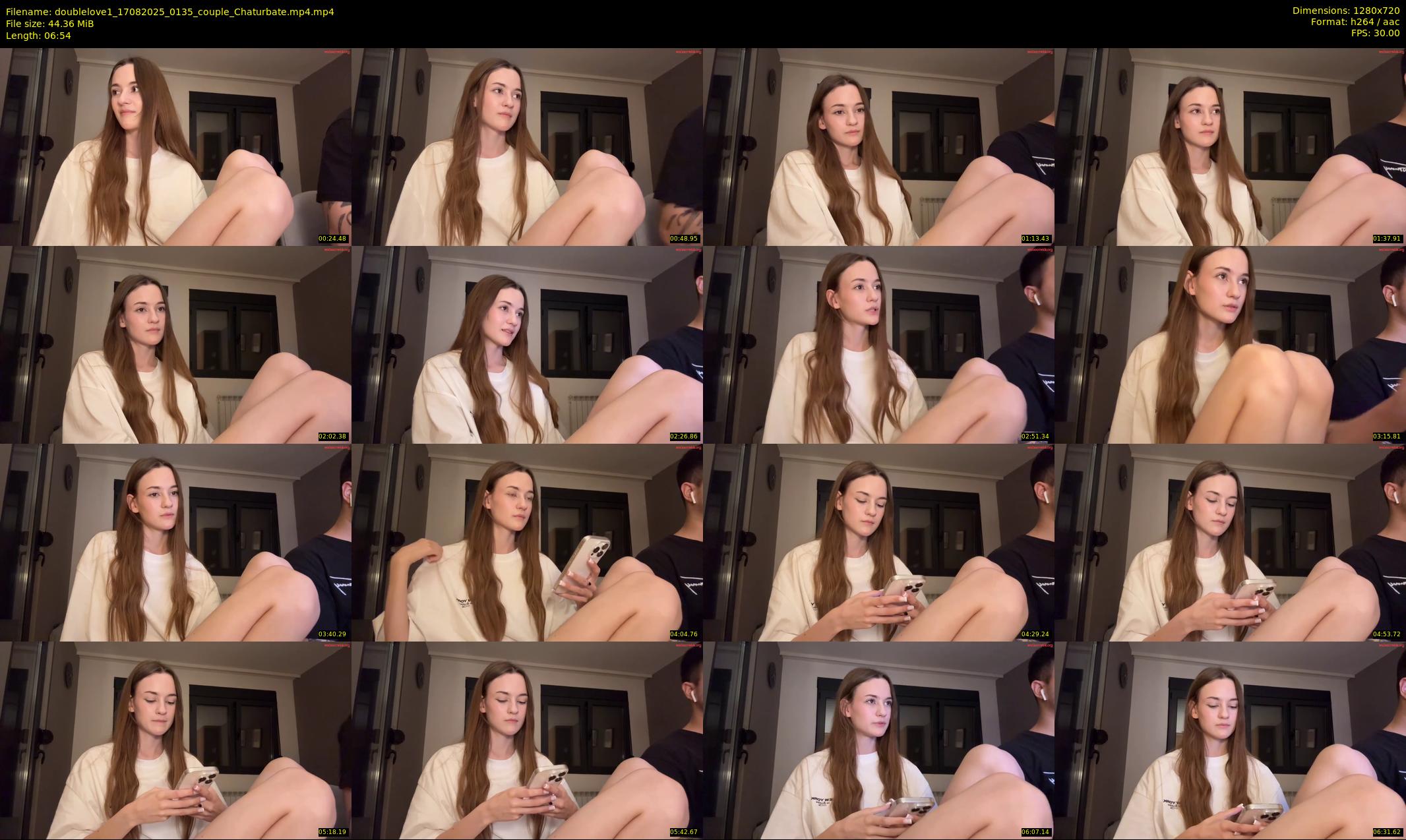 doublelove1 — 7 minute Chaturbate couple cam show recording, 720p, Aug 17, 2025