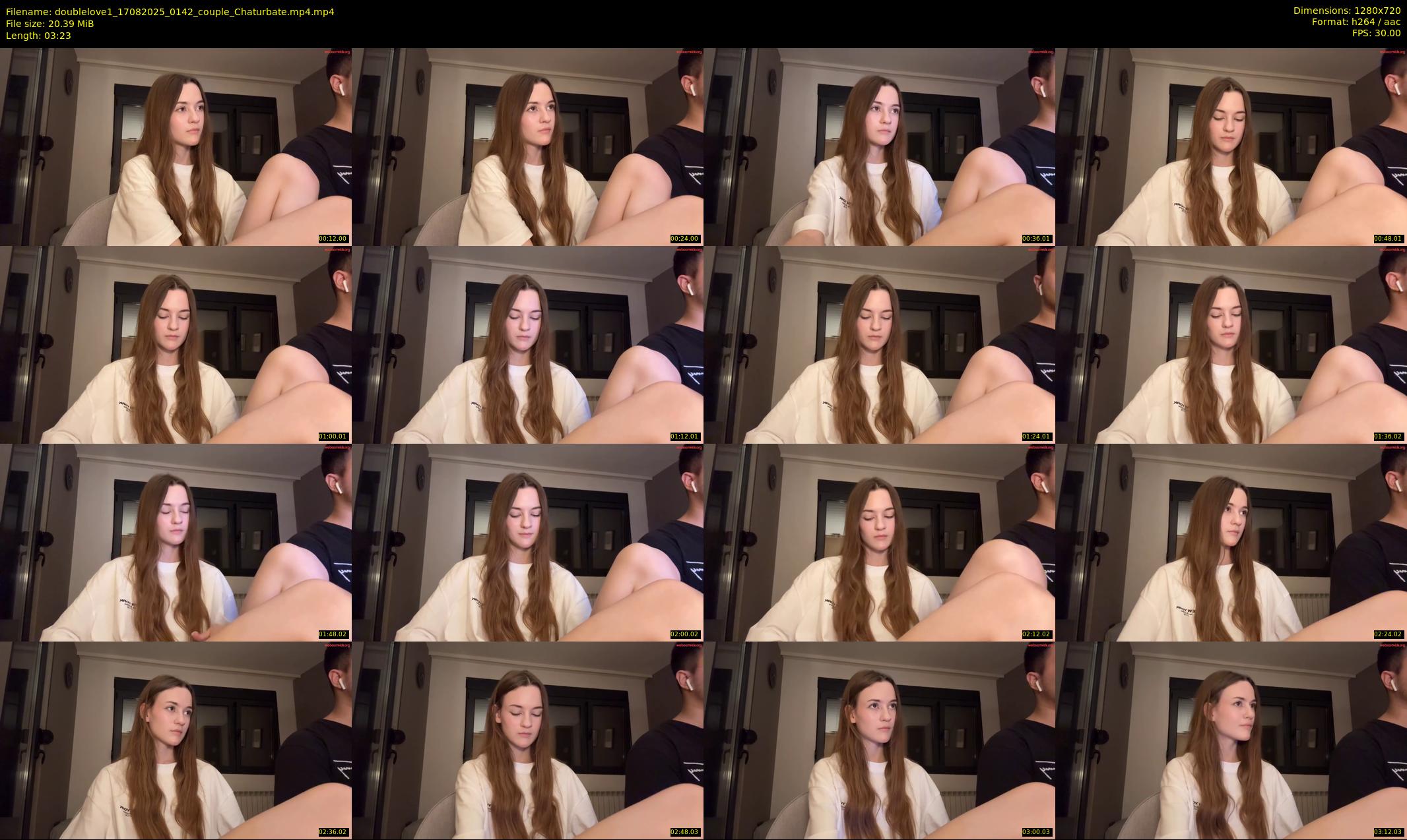 doublelove1 — 4 minute Chaturbate couple cam show recording, 720p, Aug 17, 2025