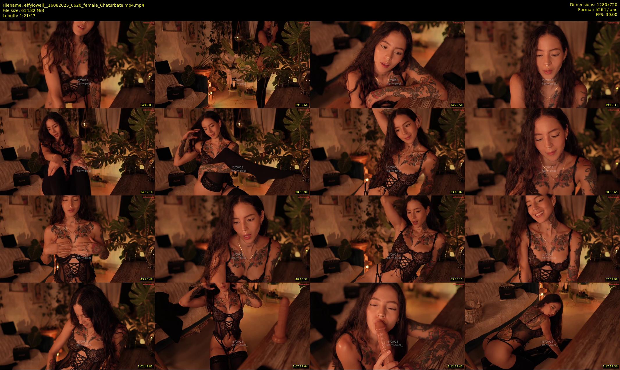 effylowell_ — 82 minute Chaturbate female cam show recording, 720p, Aug 16, 2025