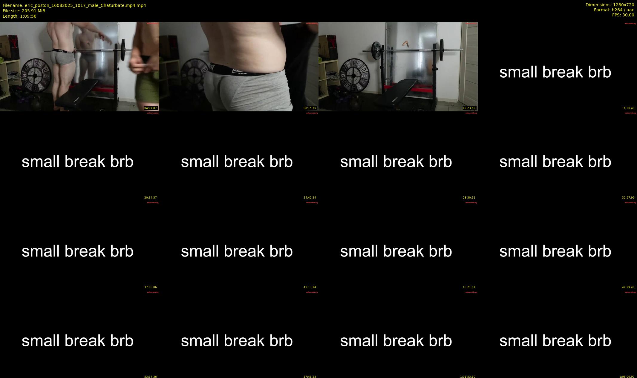 eric_poston — 70 minute Chaturbate male cam show recording, 720p, Aug 16, 2025