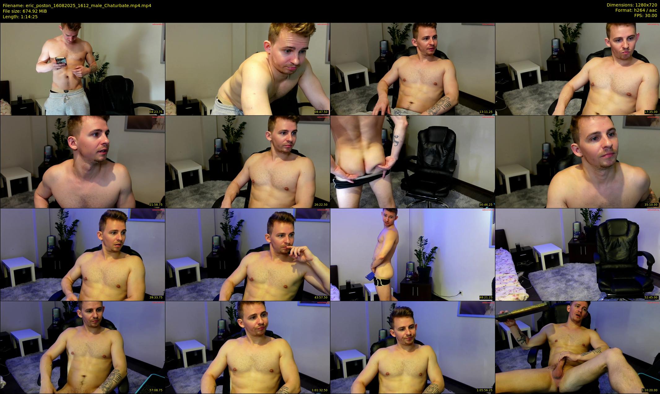 eric_poston — 75 minute Chaturbate male cam show recording, 720p, Aug 16, 2025