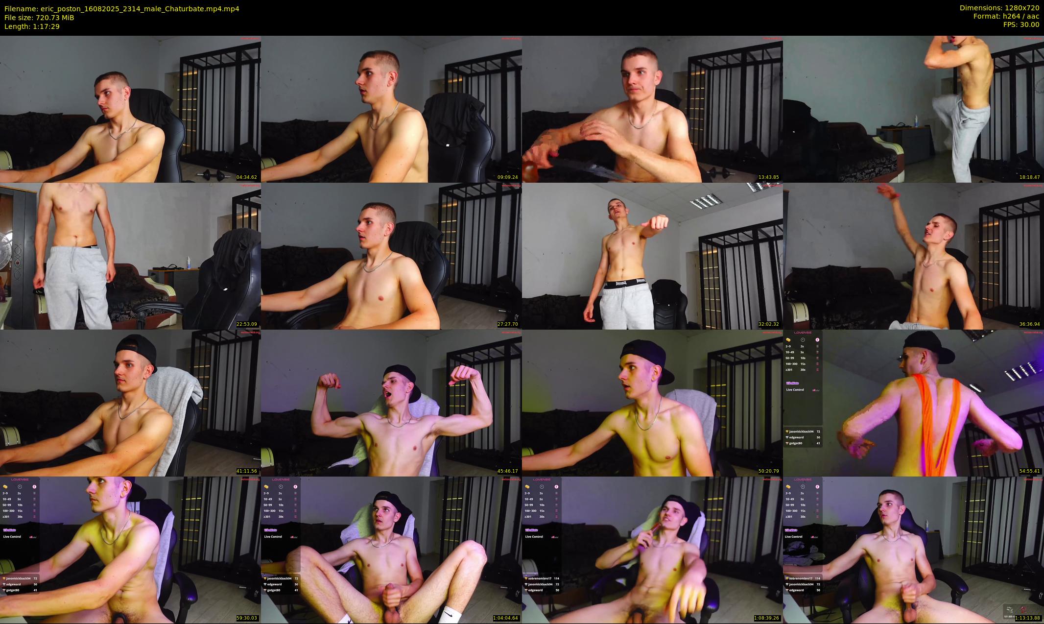 eric_poston — 78 minute Chaturbate male cam show recording, 720p, Aug 16, 2025