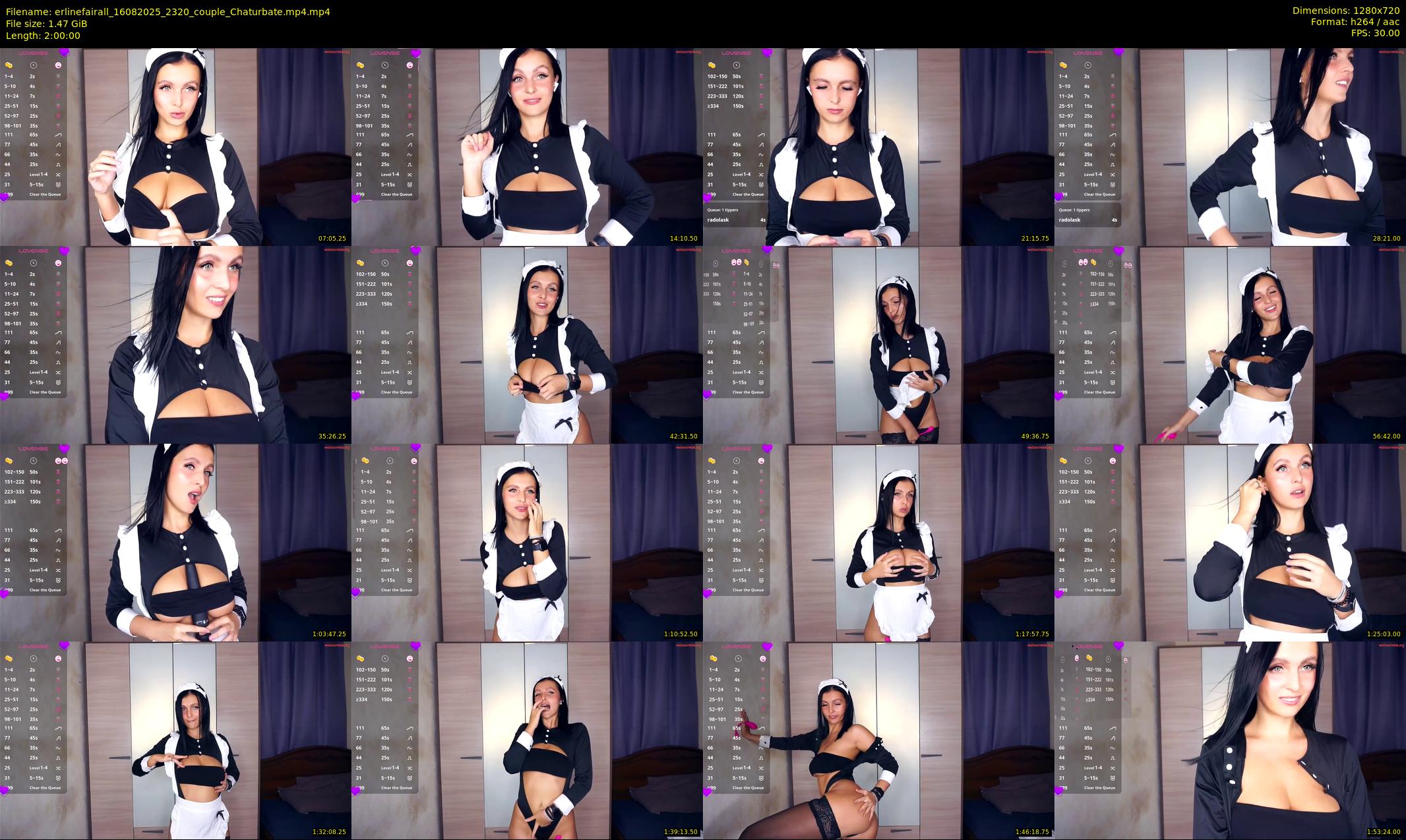erlinefairall — 120 minute Chaturbate couple cam show recording, 720p, Aug 16, 2025