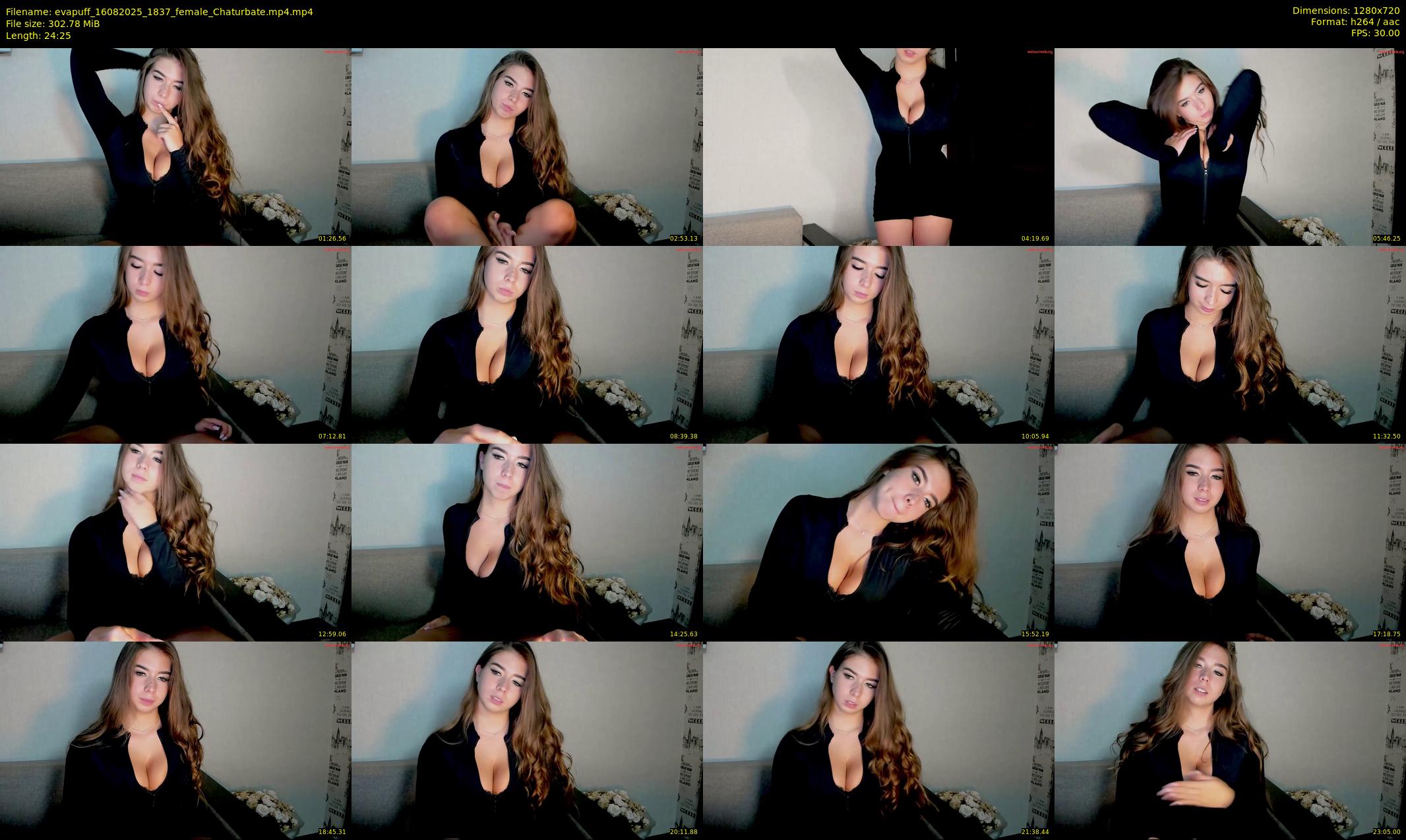 evapuff — 25 minute Chaturbate female cam show recording, 720p, Aug 16, 2025