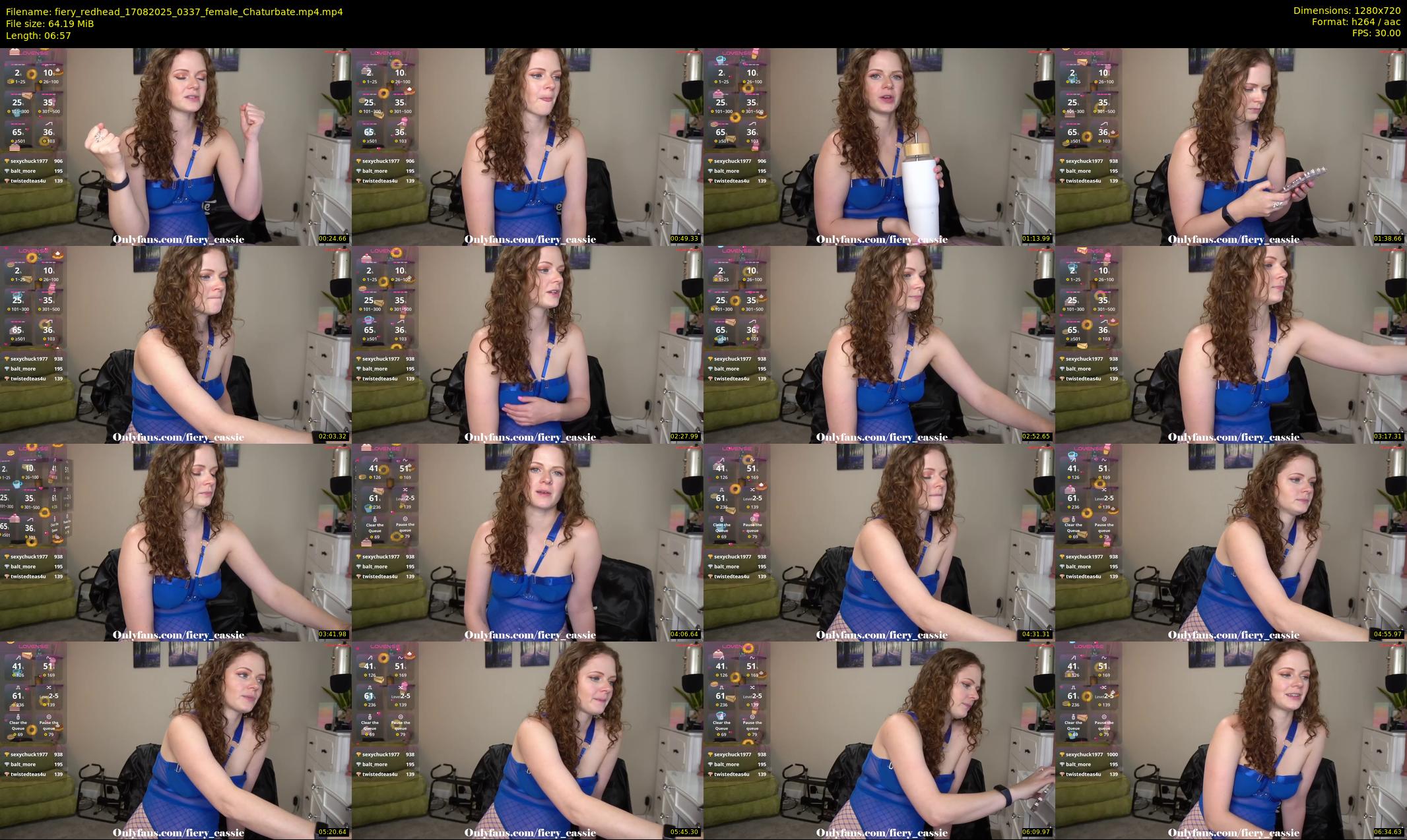 fiery_redhead — 7 minute Chaturbate female cam show recording, 720p, Aug 17, 2025
