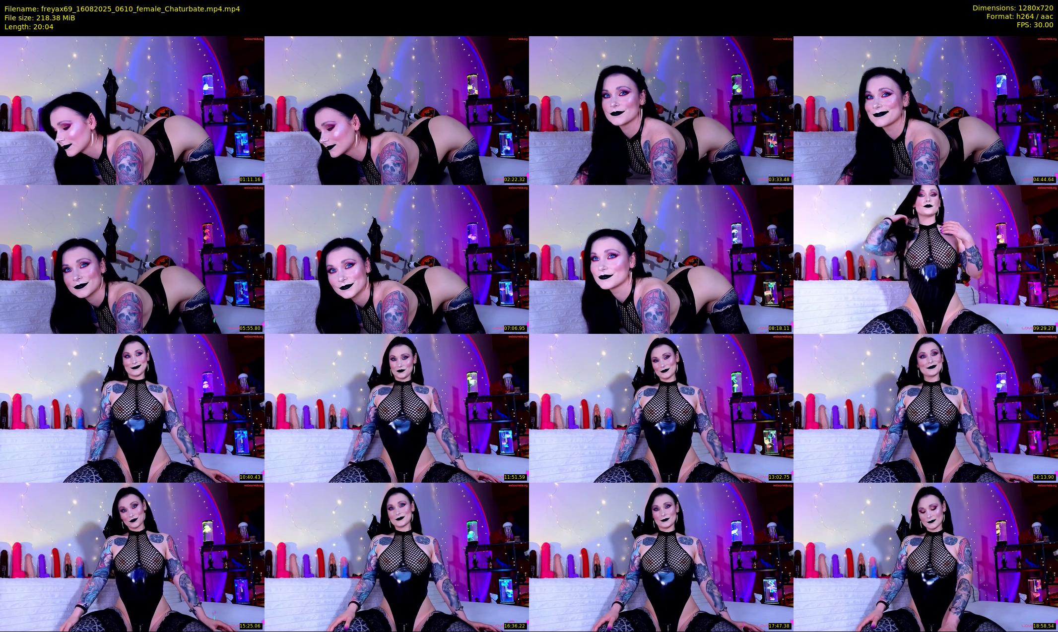 freyax69 — 21 minute Chaturbate female cam show recording, 720p, Aug 16, 2025