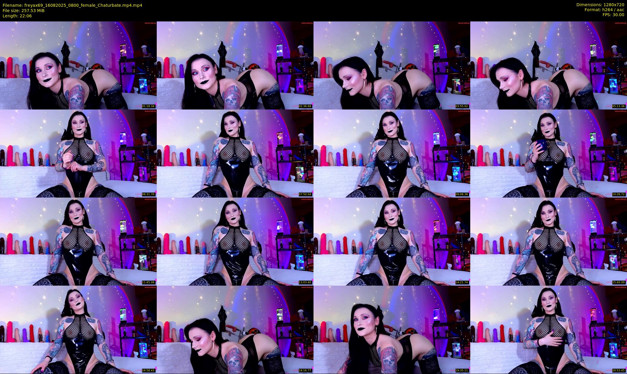 freyax69 — 23 minute Chaturbate female cam show recording, 720p, Aug 16, 2025